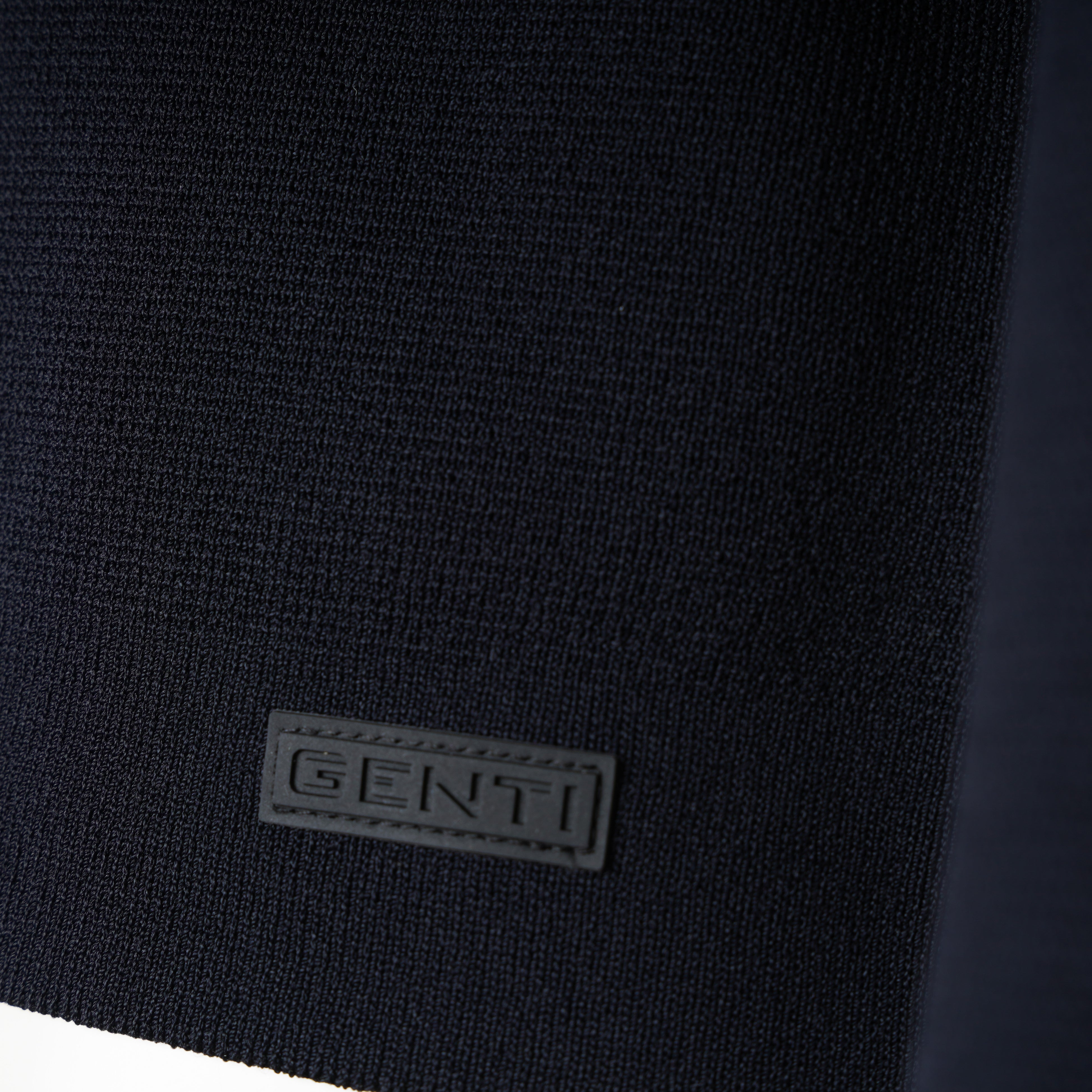 Genti Gebreide Polotrui met Rits Blauw | Cool Dry