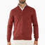 Gran Sasso Gebreide Trui met Rits Rood | Cashmere Lana