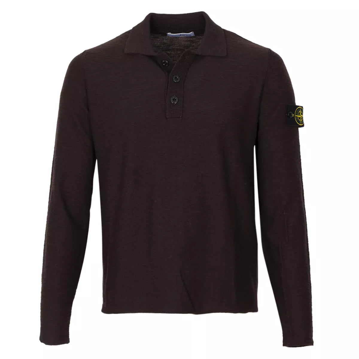 Stone Island Gebreide trui met knopen bruin