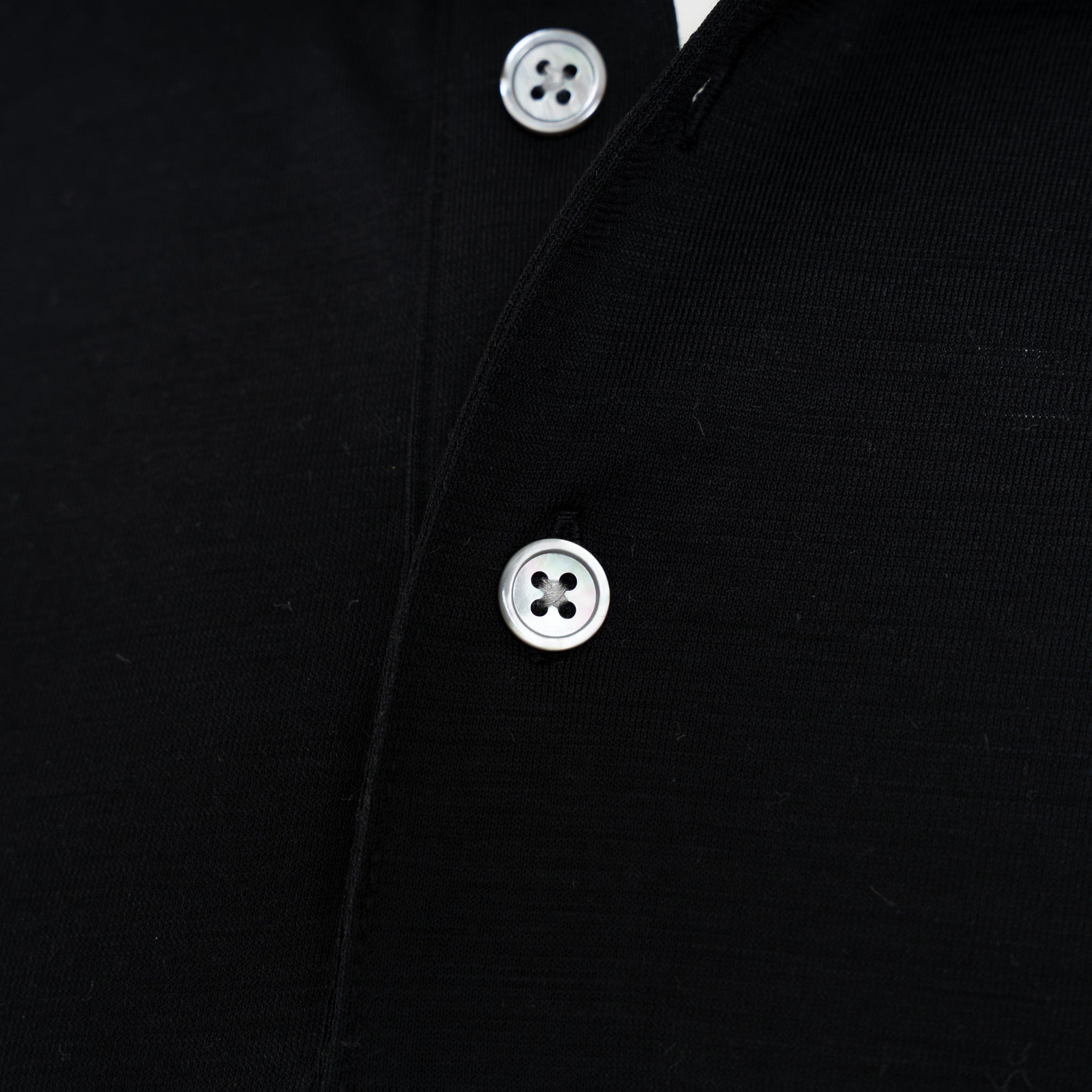 Profuomo Polo Lange Mouwen Zwart | Merino Polo