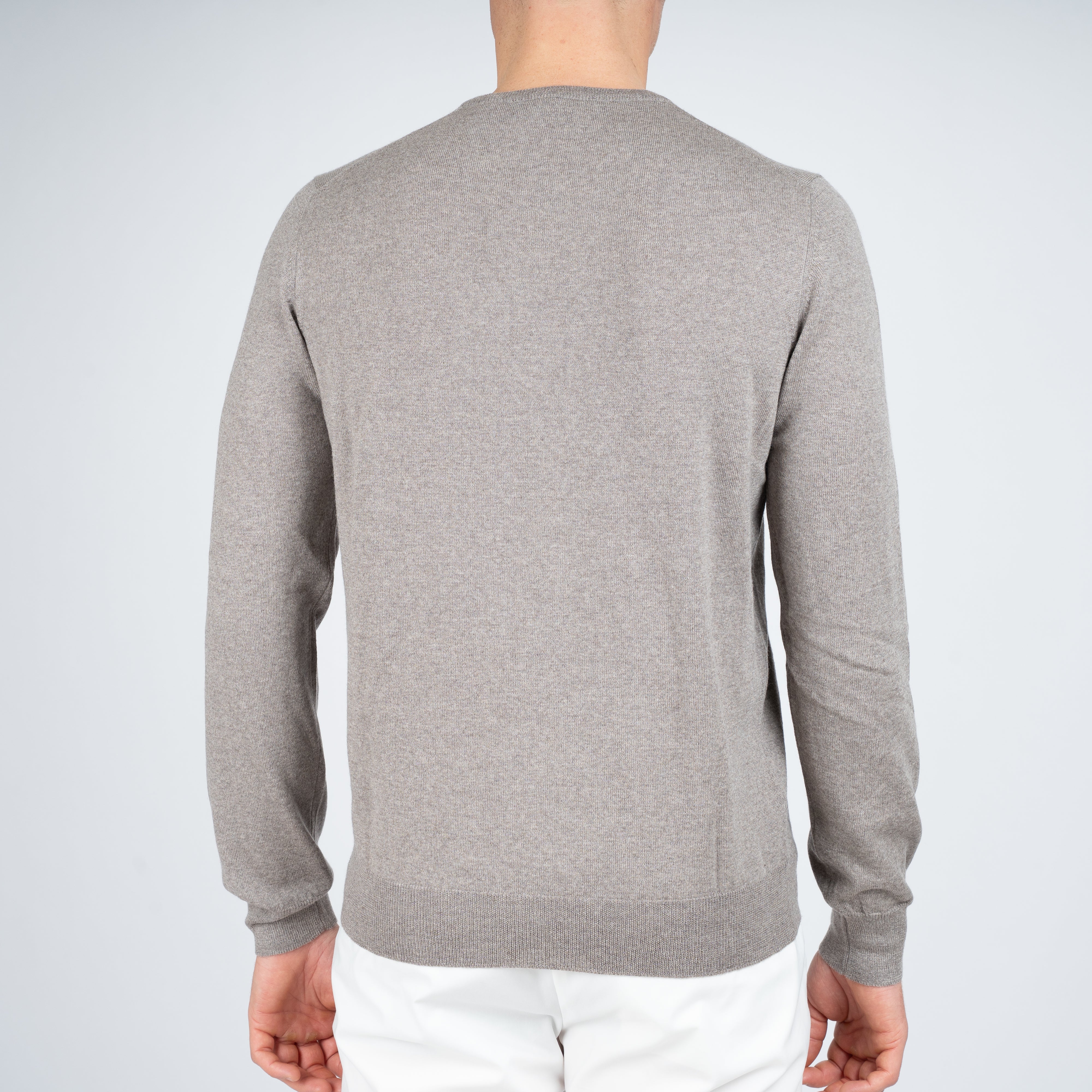 Gran Sasso Gebreide Trui Ronde Hals Beige | Extra Fine Merino