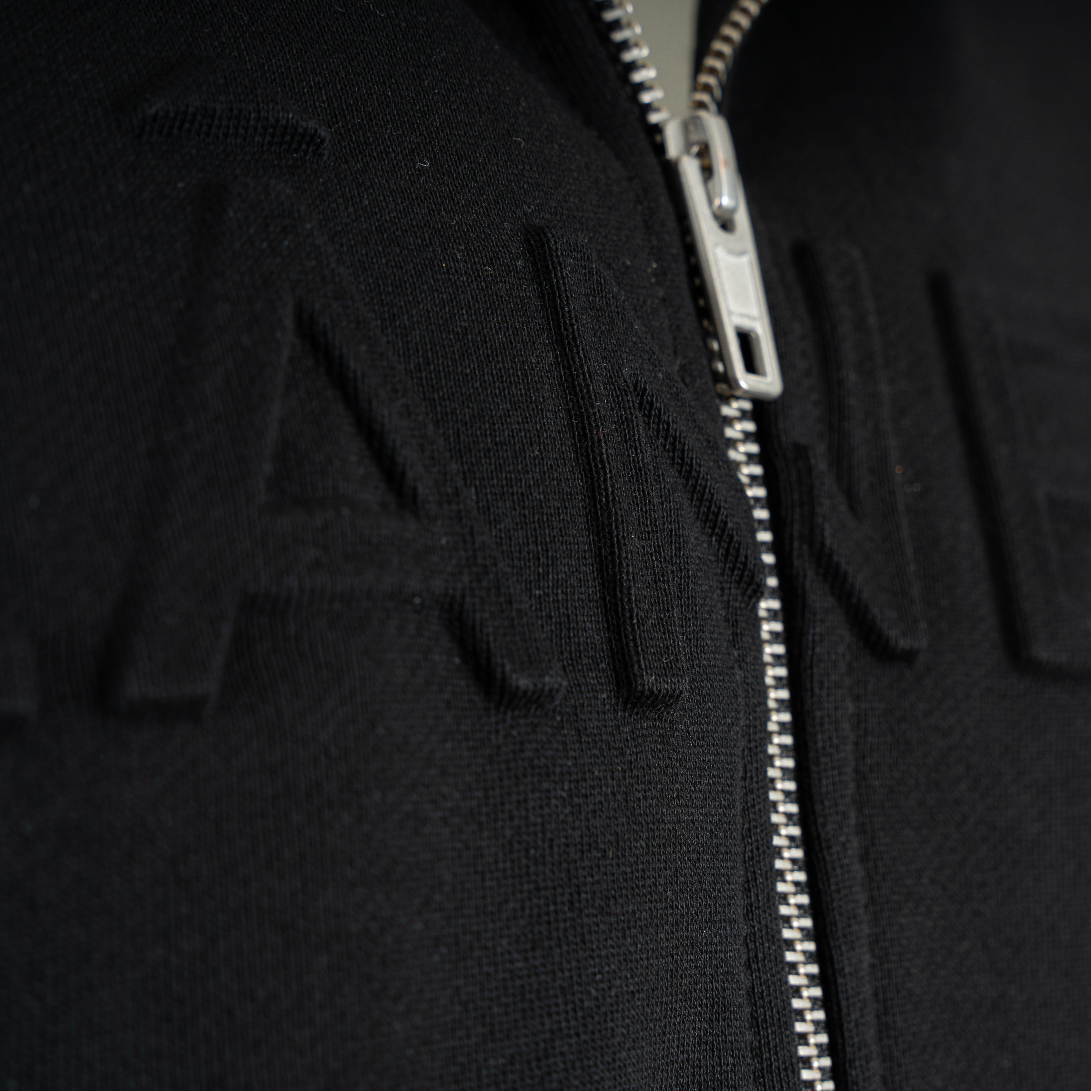 Flaneur Vest zwart | Embossed