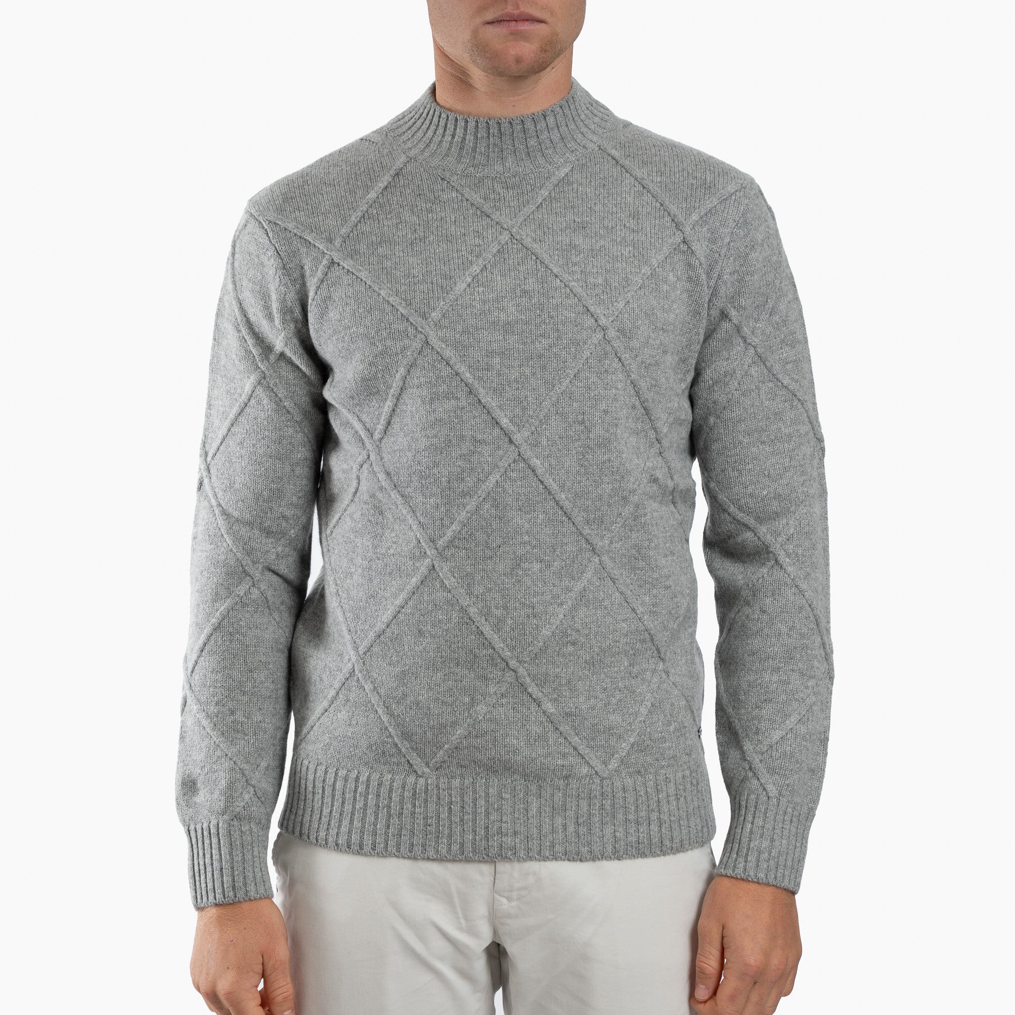 SEVEN DIALS Gebreide Trui met Turtleneck Grijs | Adron