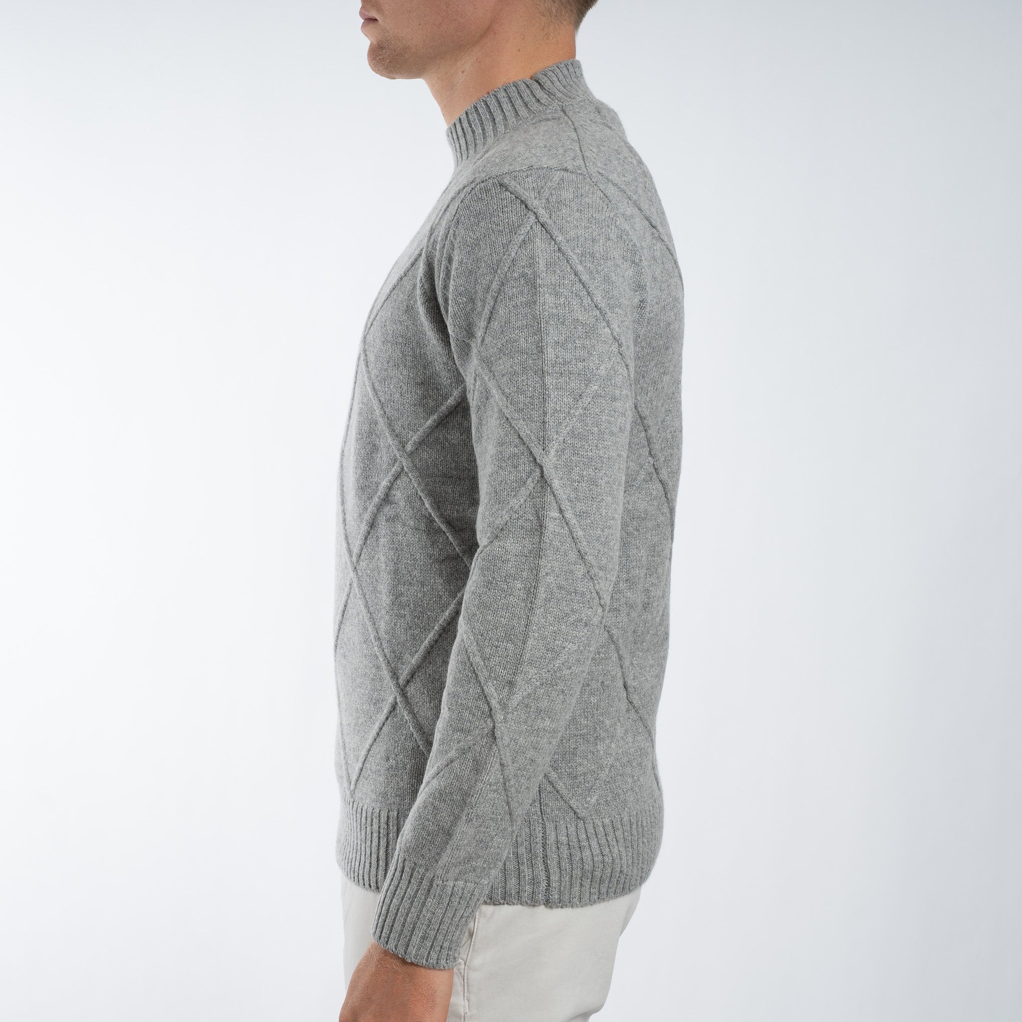 SEVEN DIALS Gebreide Trui met Turtleneck Grijs | Adron