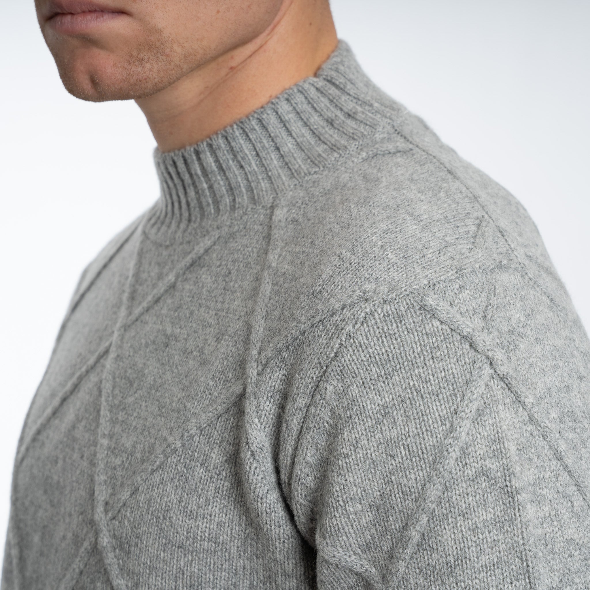 SEVEN DIALS Gebreide Trui met Turtleneck Grijs | Adron