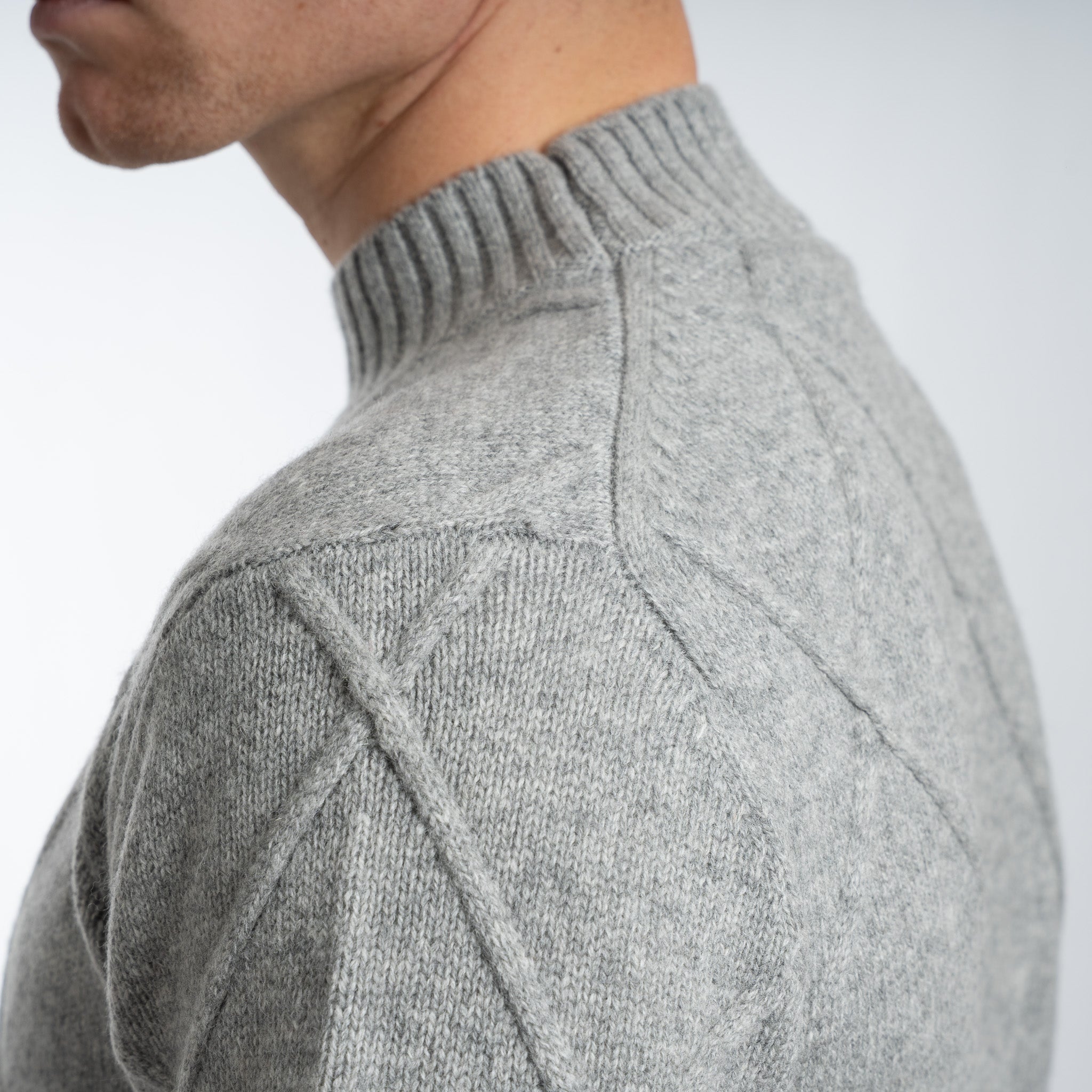 SEVEN DIALS Gebreide Trui met Turtleneck Grijs | Adron