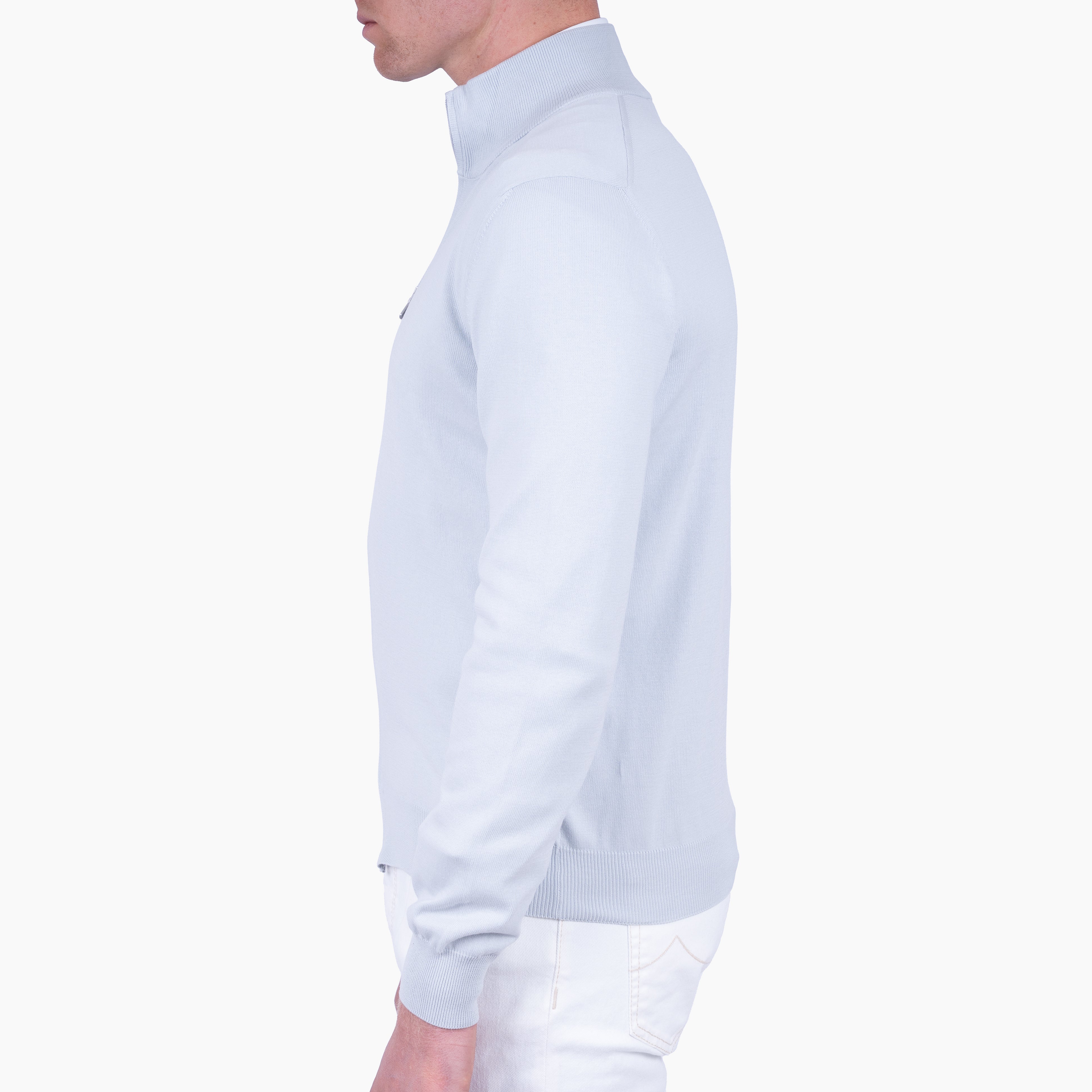 Gran Sasso Gebreid Vest Grijs | Pure Cotton