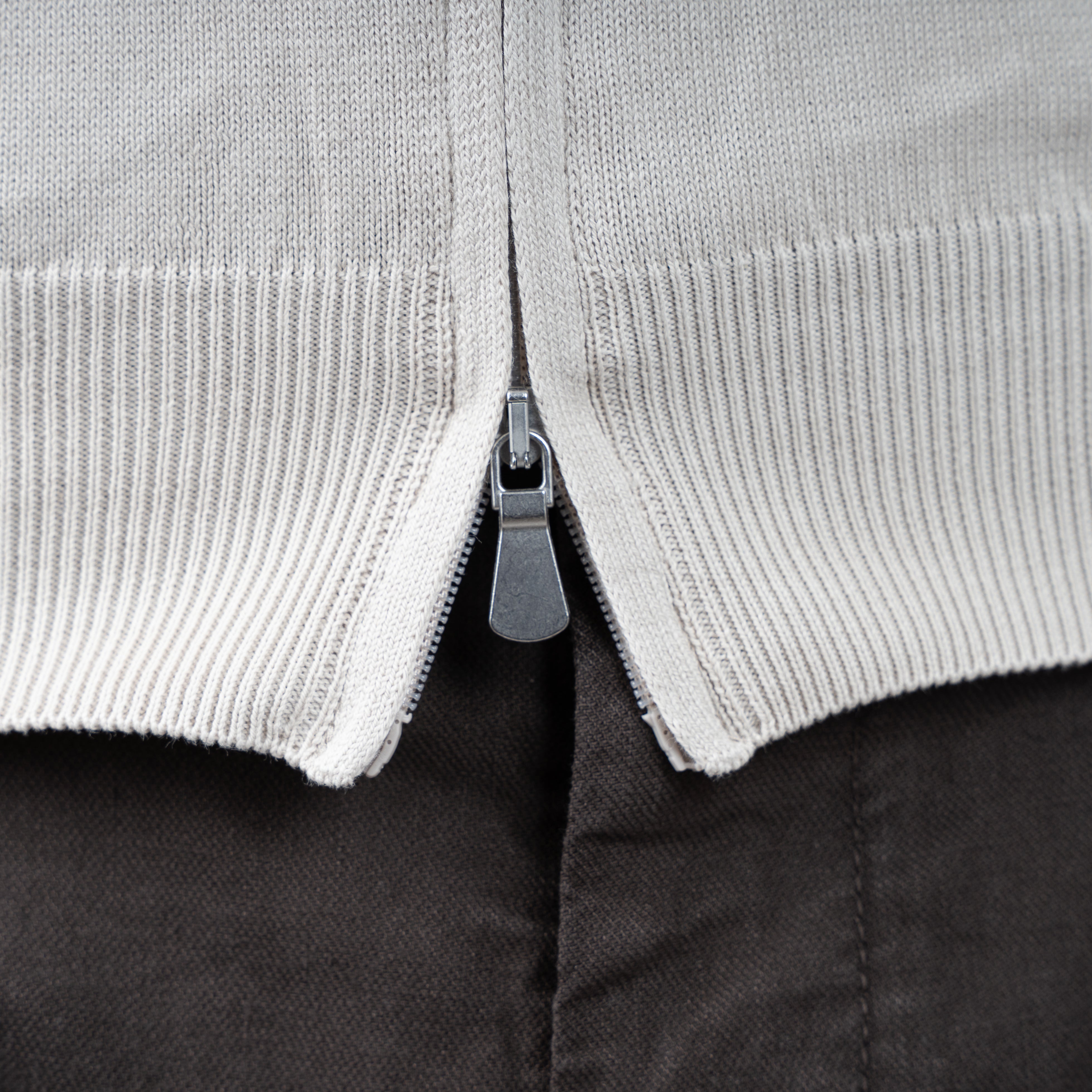 Gran Sasso Gebreid Vest Beige | Pure Cotton