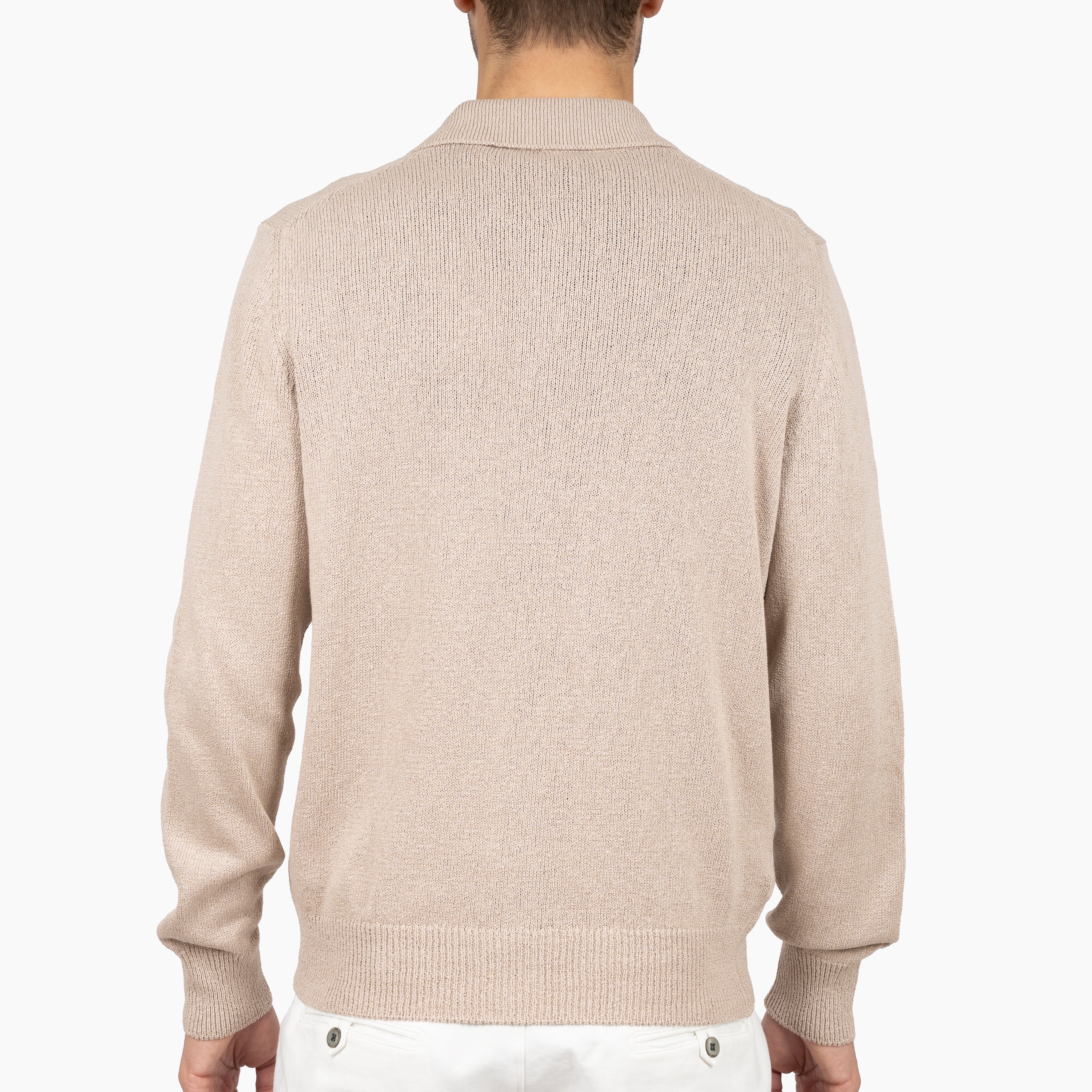 Gran Sasso Cardigan Beige | Cashmere Cotton