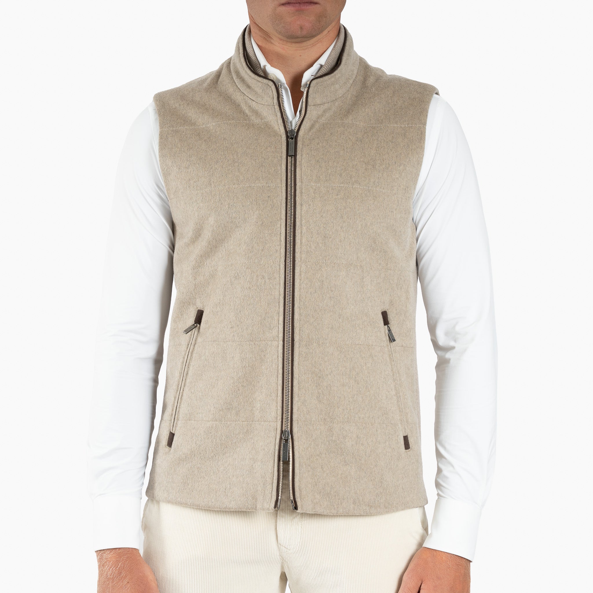 Maurizio Baldassari Bodywarmer Beige | Arena Vest