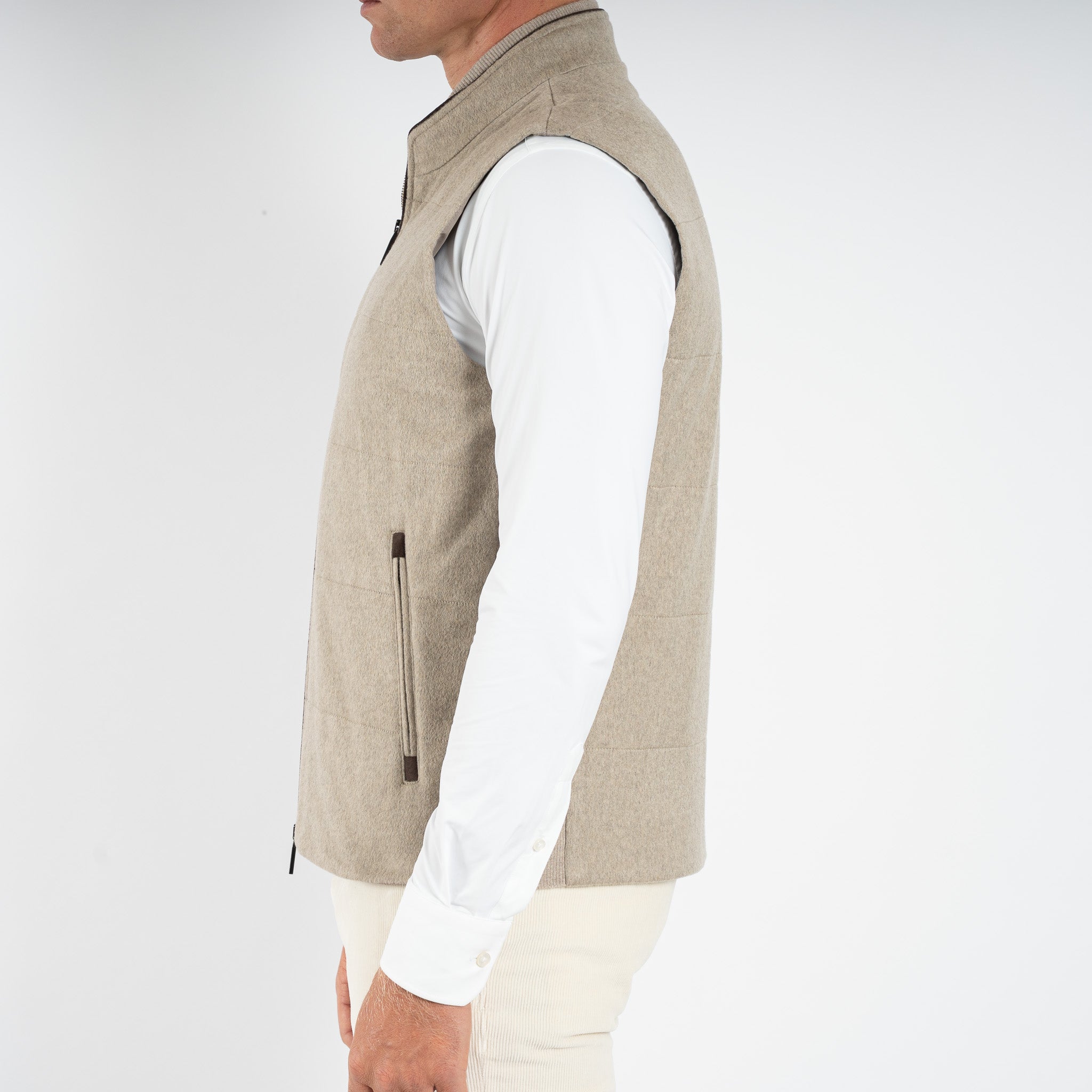 Maurizio Baldassari Bodywarmer Beige | Arena Vest