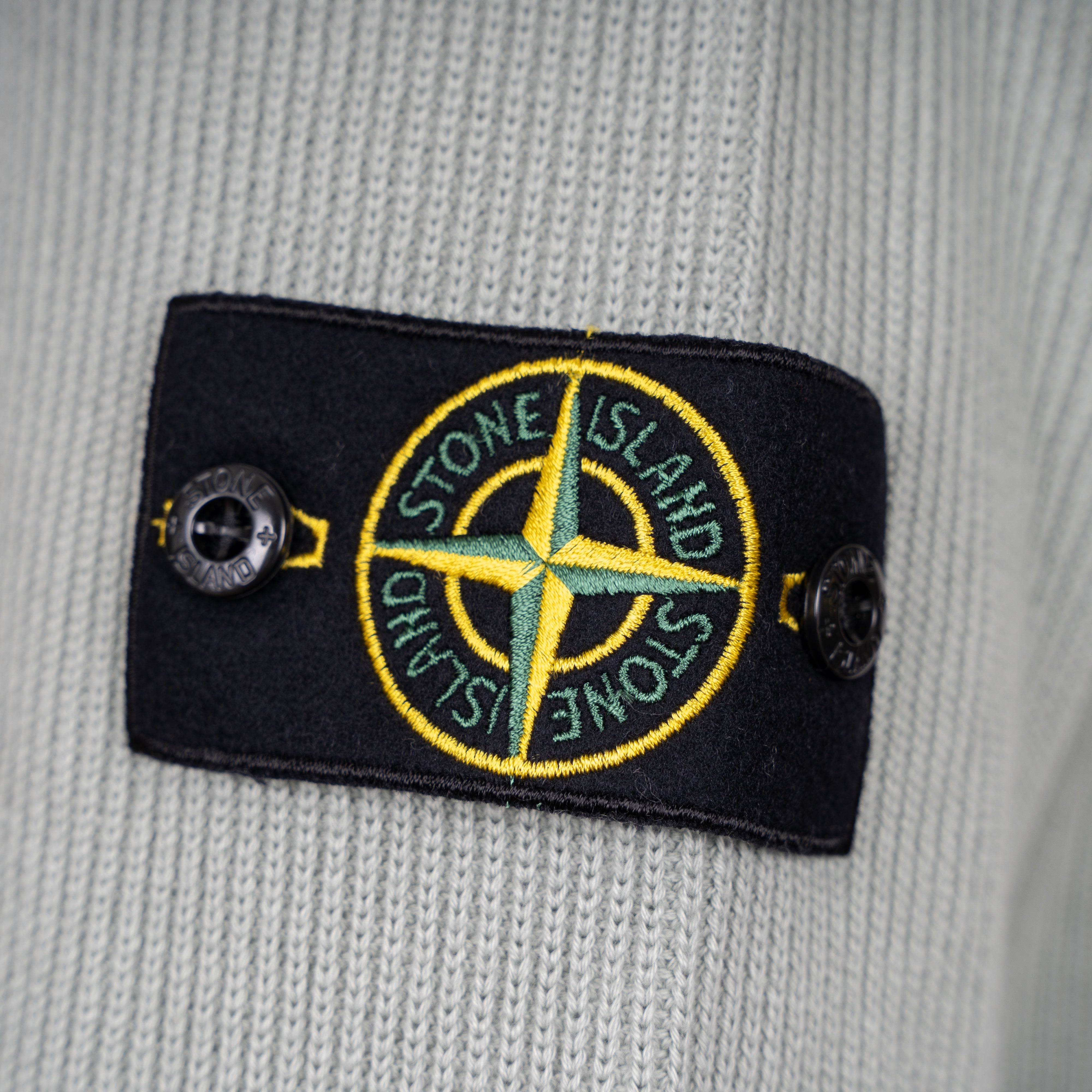 Stone Island Gebreid Vest Lichtgroen | Soft Organic Cotton