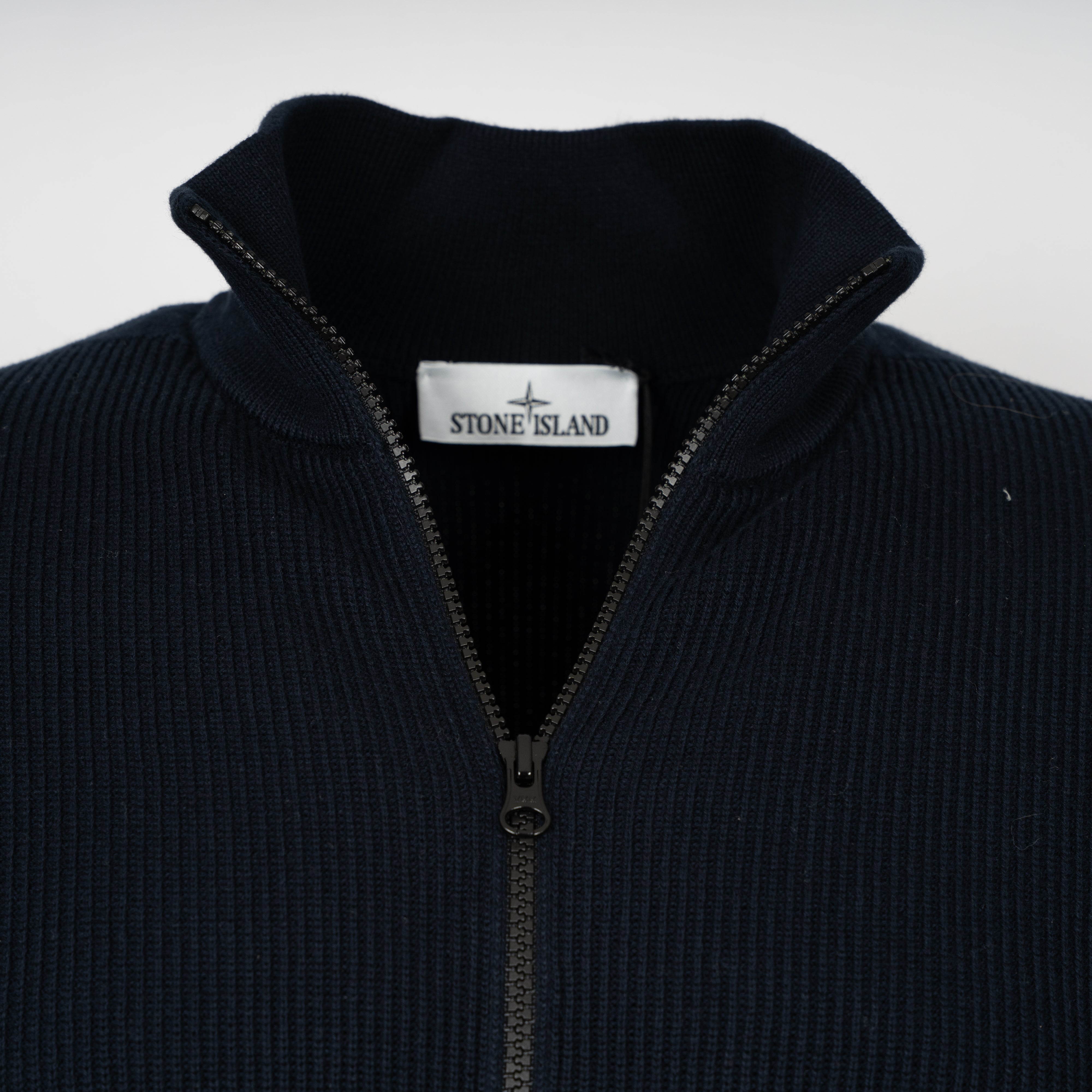 Stone Island Gebreid Vest Donkerblauw | Soft Organic Cotton