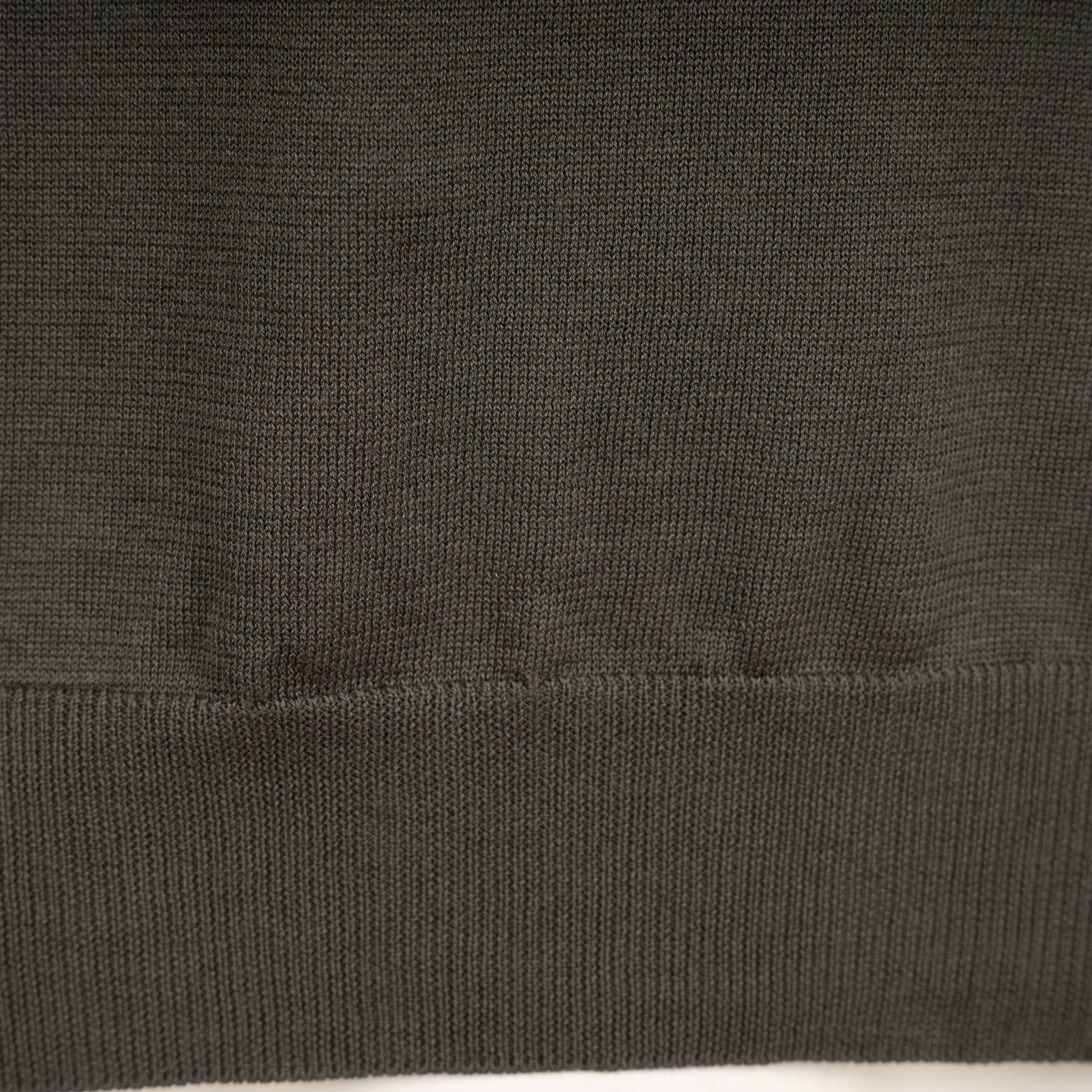 Zanone Polo Lange Mouw Groen | Cotton & Silk