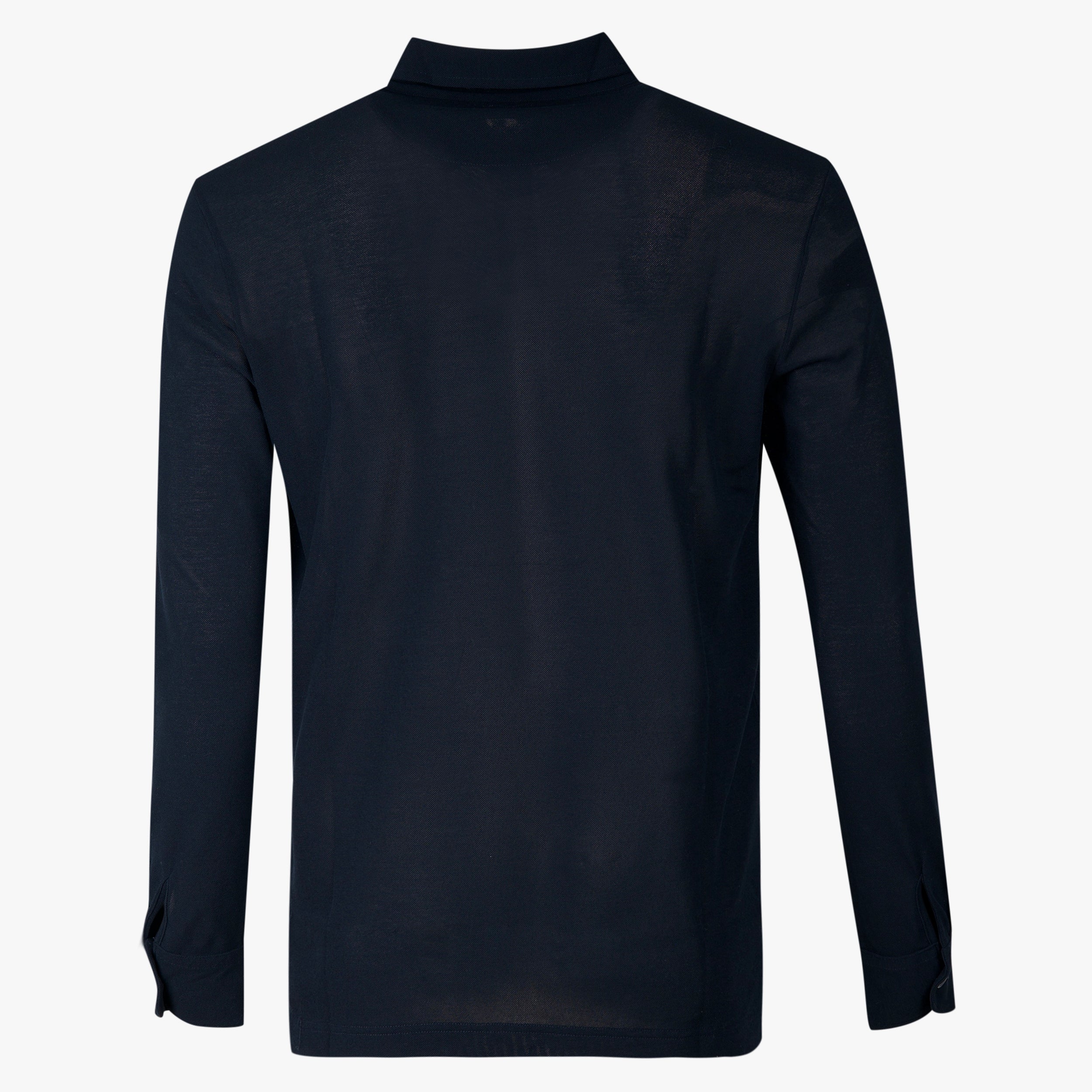 Zanone Polo Lange Mouw Blauw | IceCotton