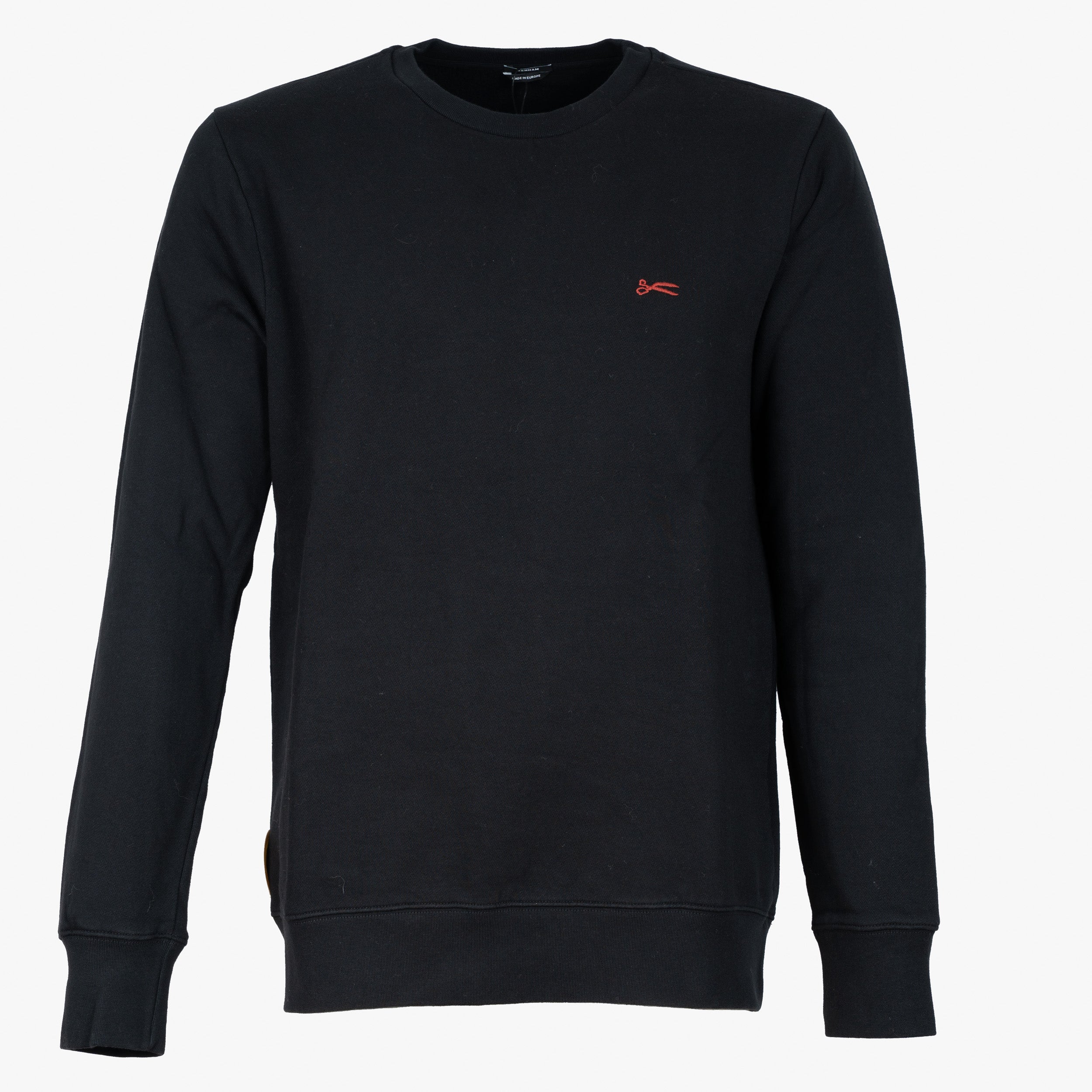 Denham Sweater Zwart | Scissor Crewneck