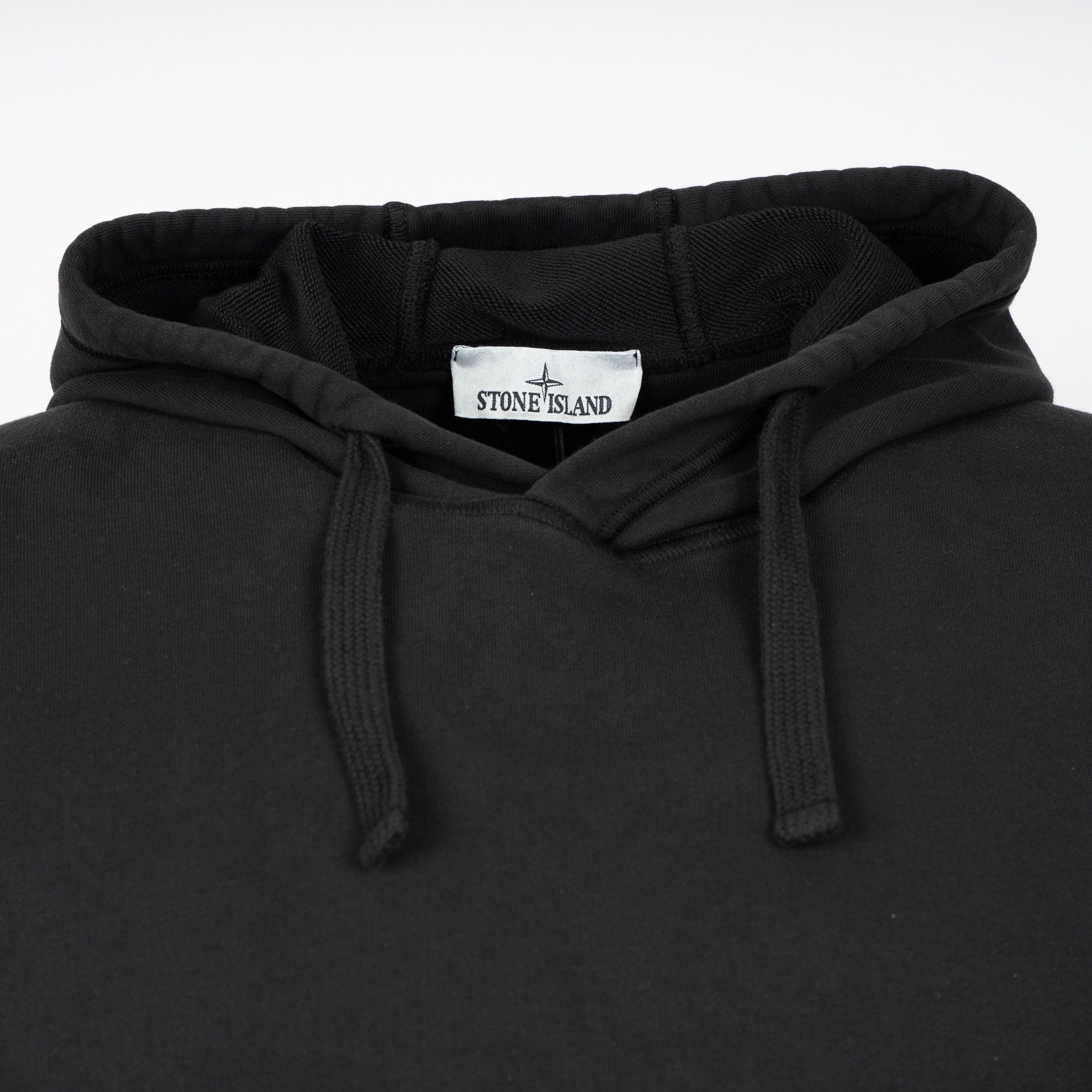 Stone Island Hoodie Zwart | Cotton Fleece