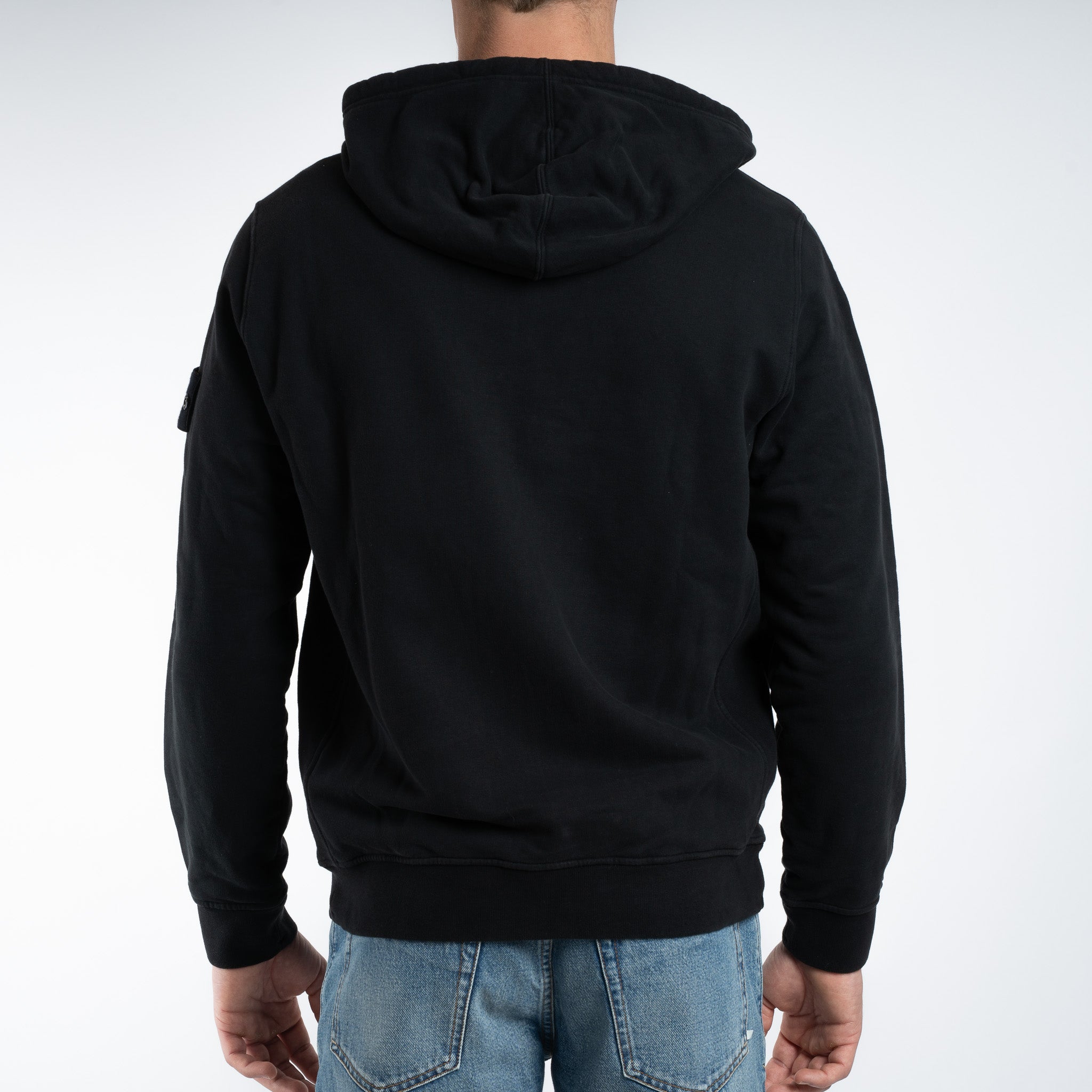 Stone Island Vest Zwart | Brushed Organic Cotton