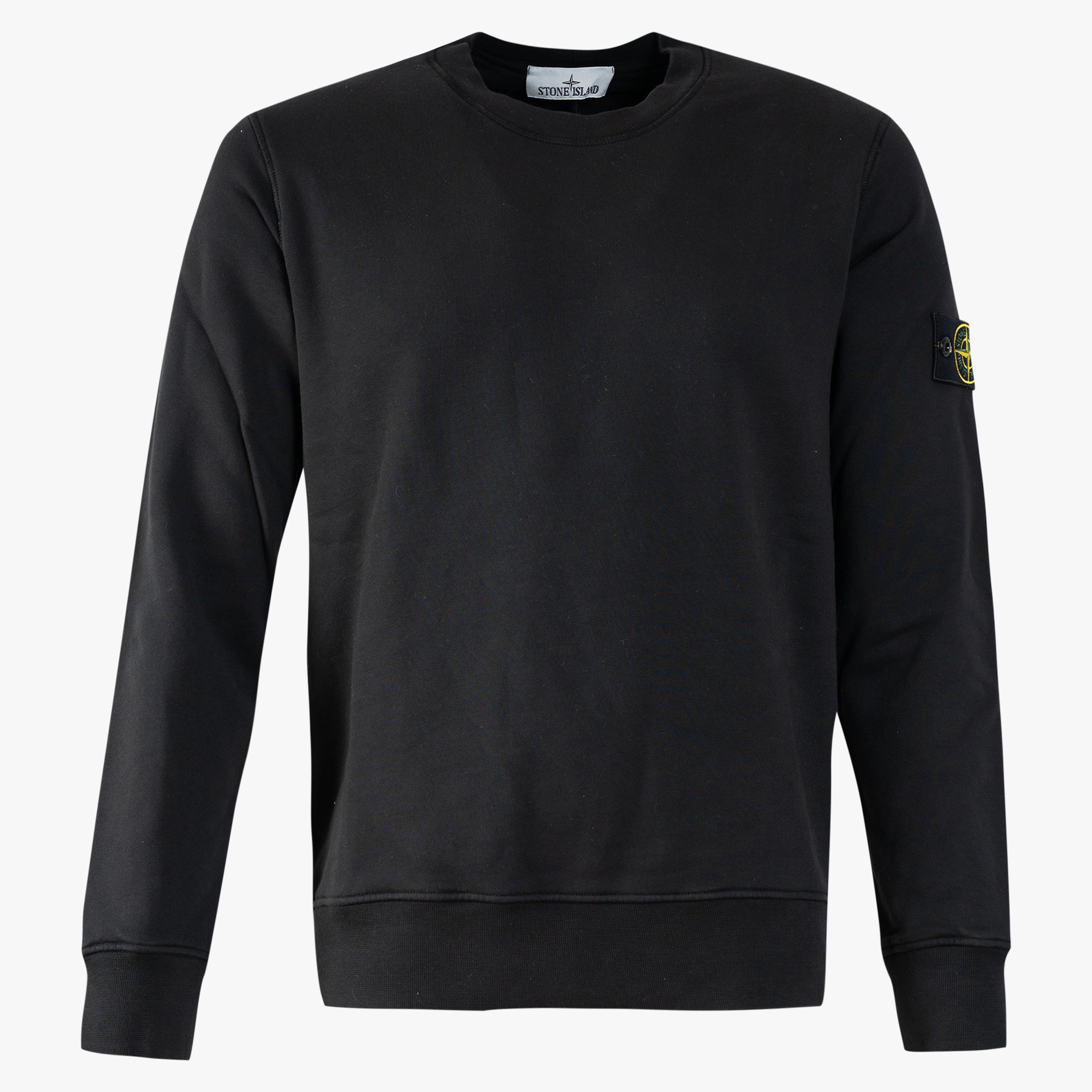Stone Island Sweater Zwart | Cotton Fleece