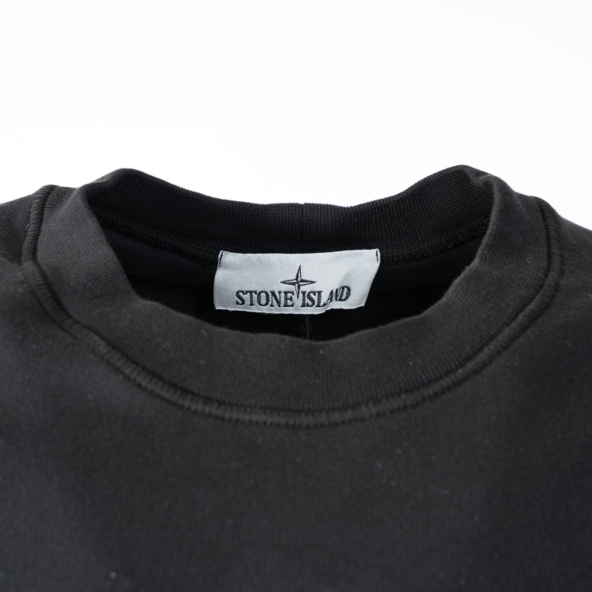 Stone Island Sweater Zwart | Cotton Fleece