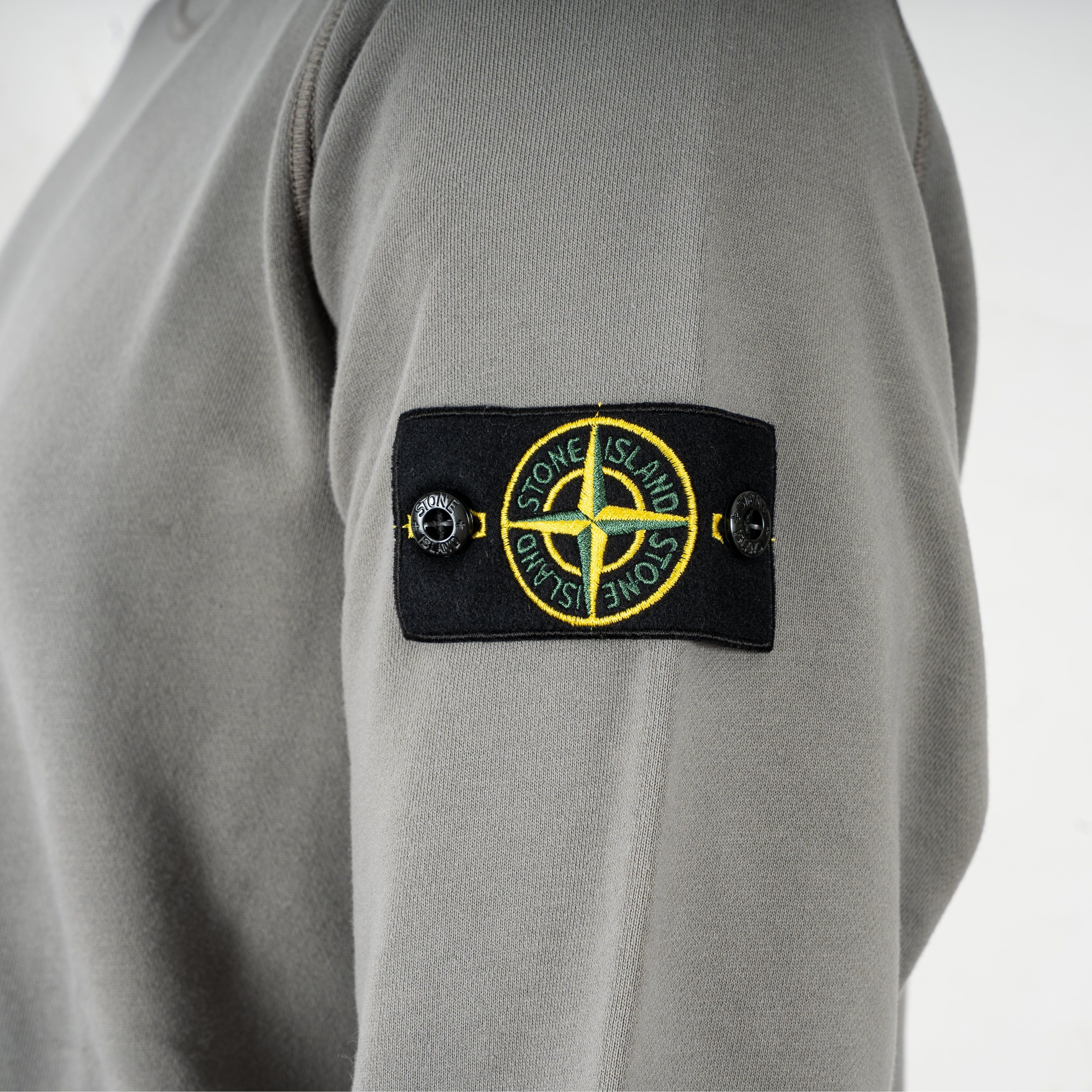 Stone Island Sweater Grijs | Organic Cotton Fleece