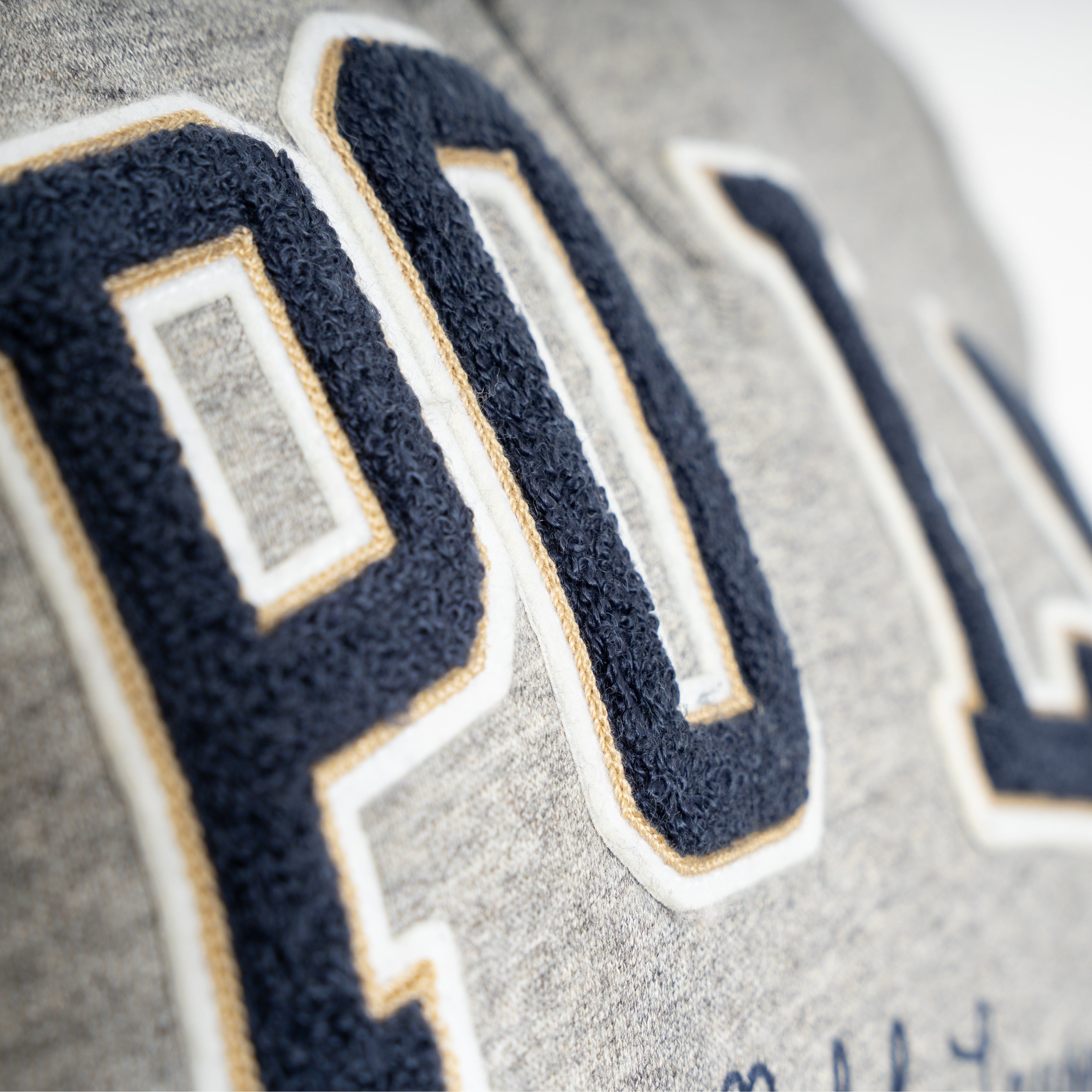 Ralph Lauren Sweater met Rits Grijs | Logo Fleece