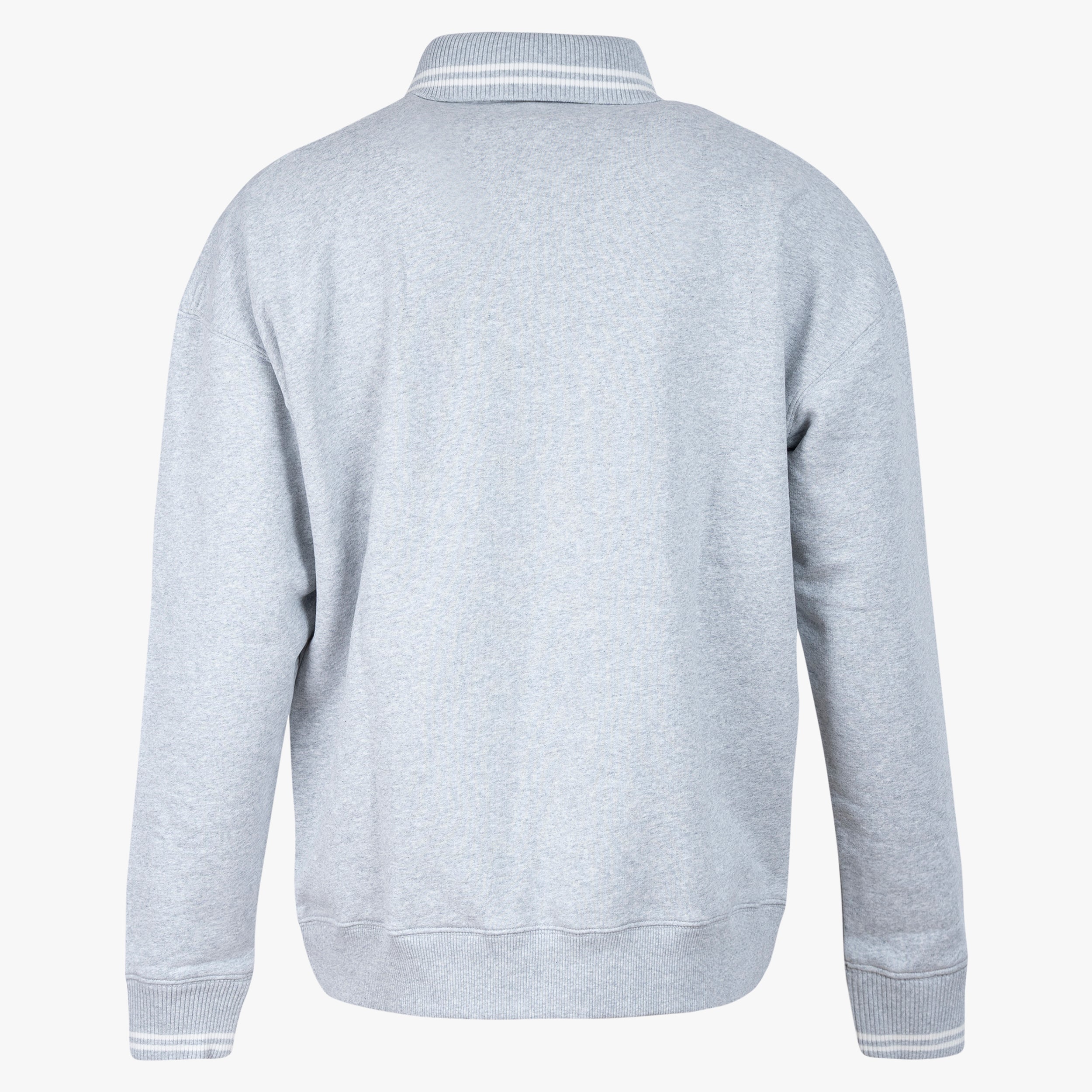 Olaf Polo Sweater Grijs | Tipping Detail Oversized