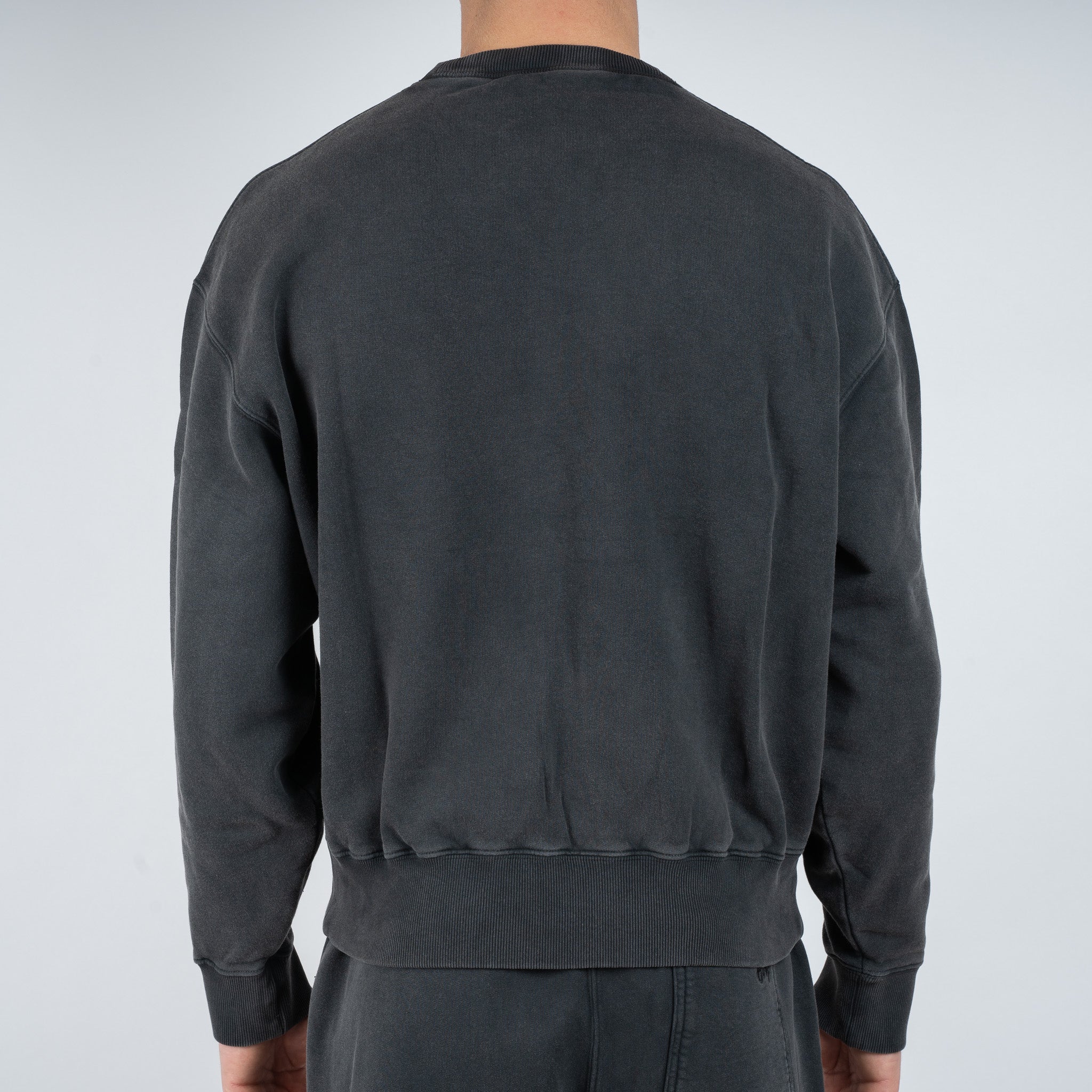 Olaf Sweater Grijs | Washed Signature Boxy Crewneck