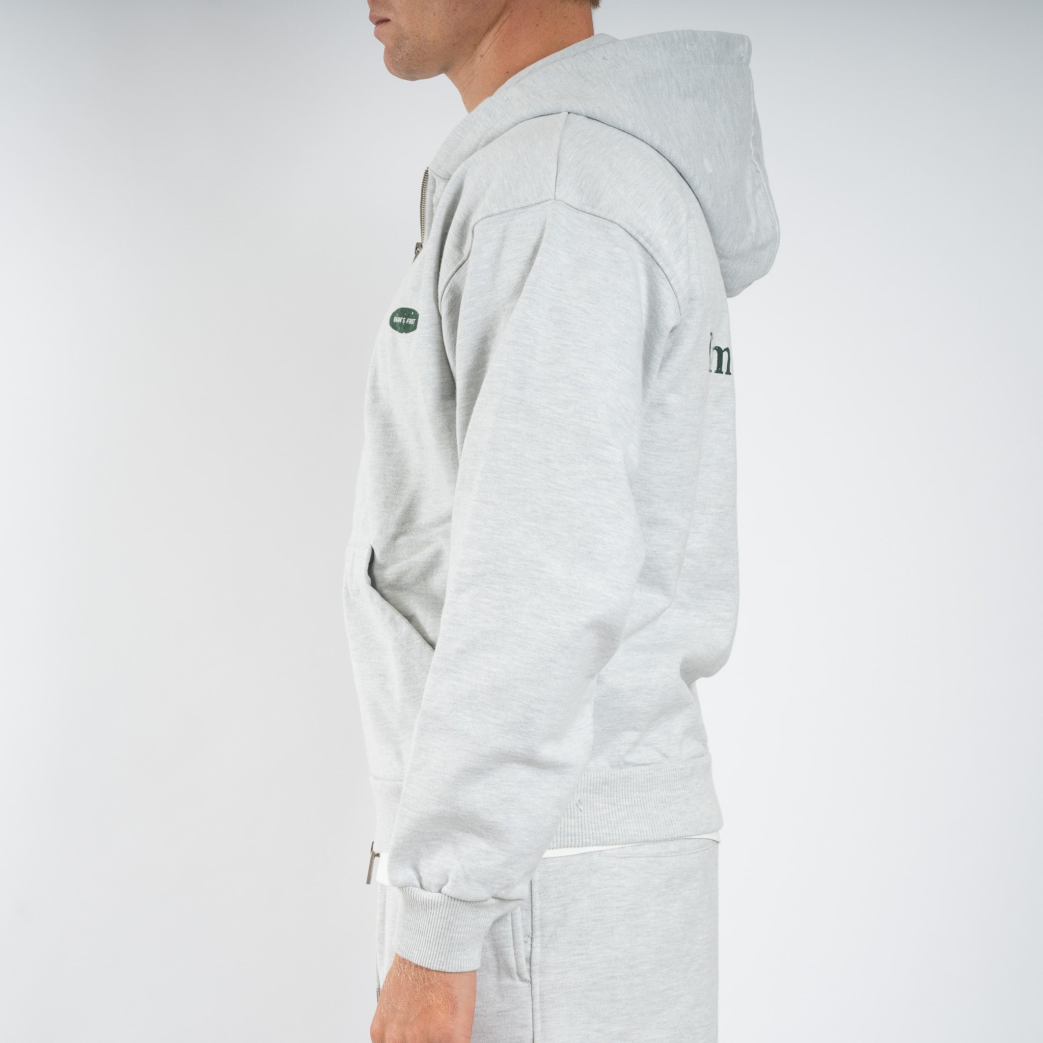 Bram's Fruit Vest Grijs | Distressed F*ck Off Zipper