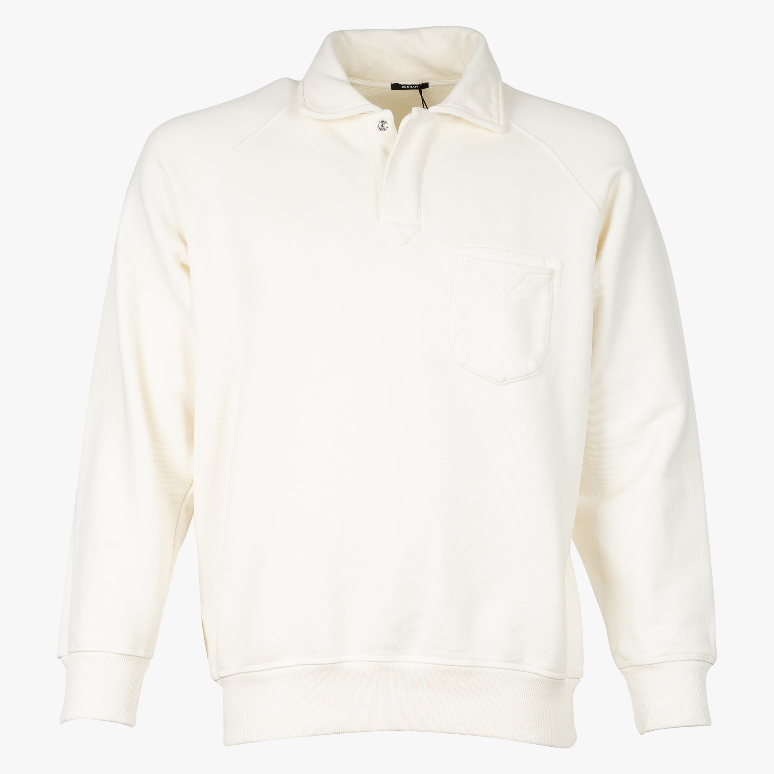 Denham Polo Sweater Crème | US Navy