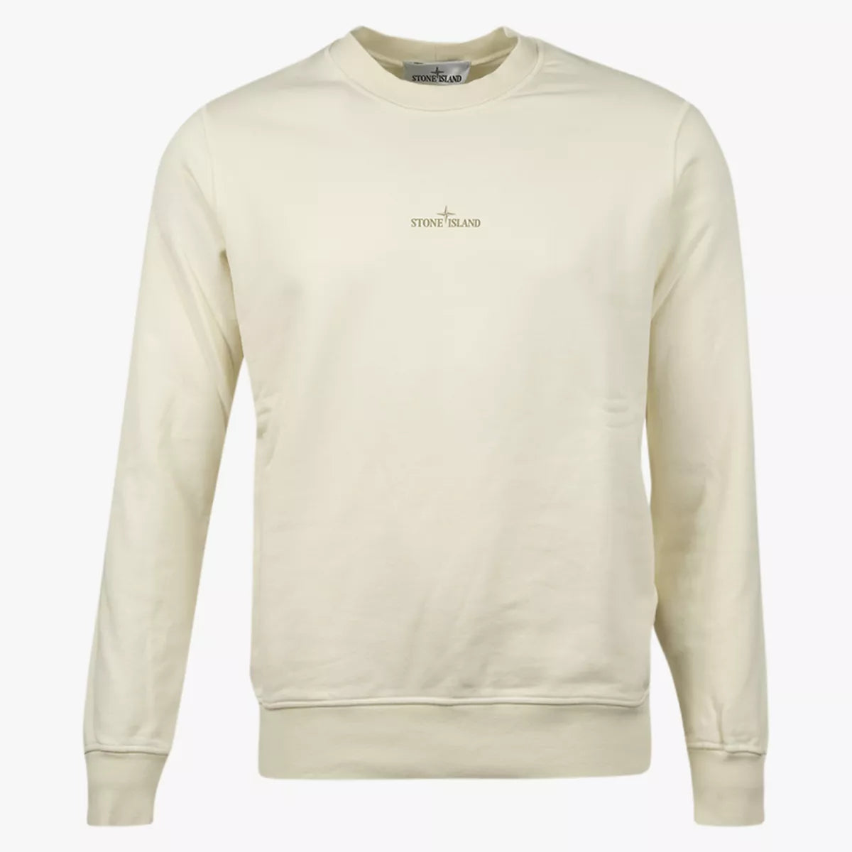 Stone Island Sweater met Backprint Ivoorwit | Institutional Five