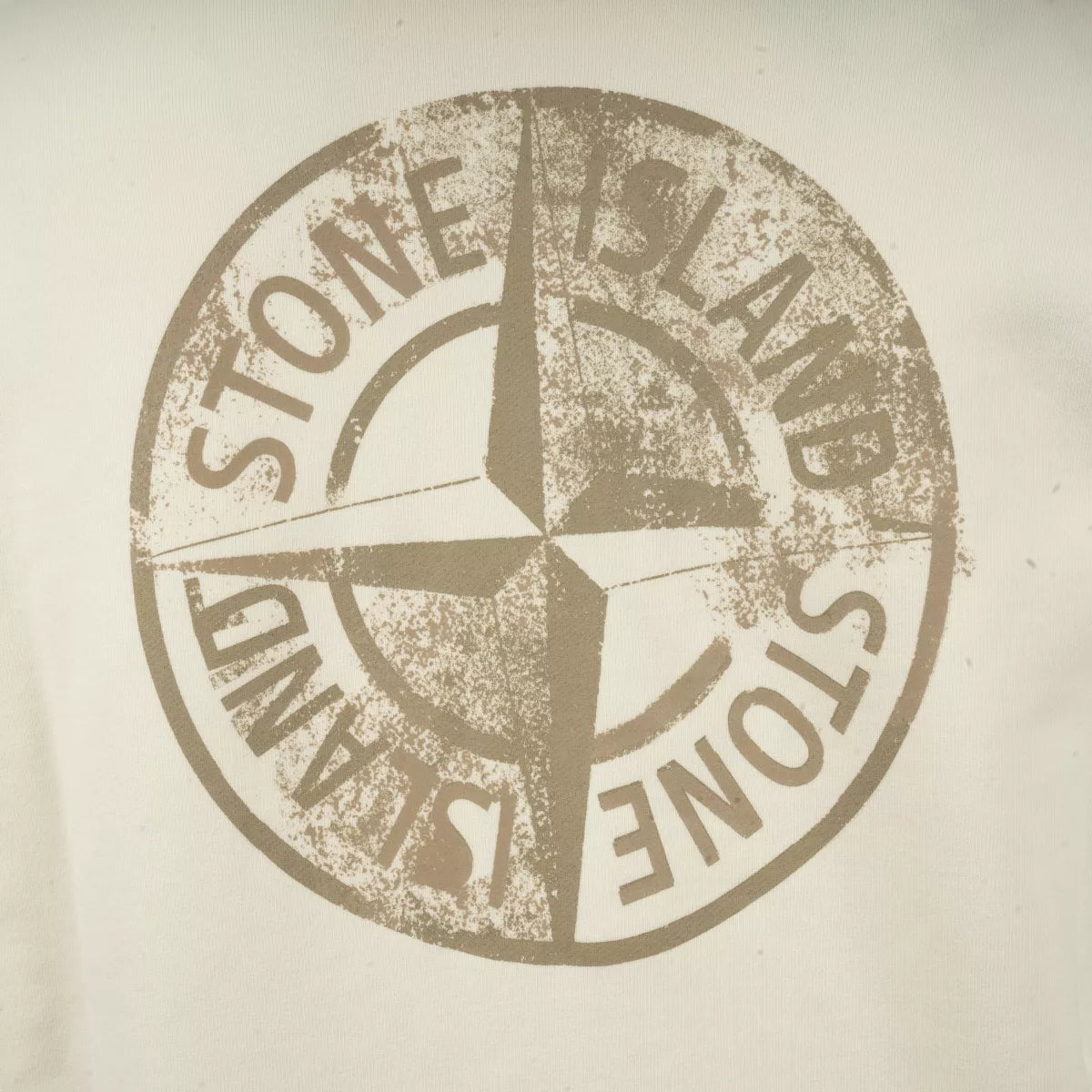 Stone Island Sweater met Backprint Ivoorwit | Institutional Five