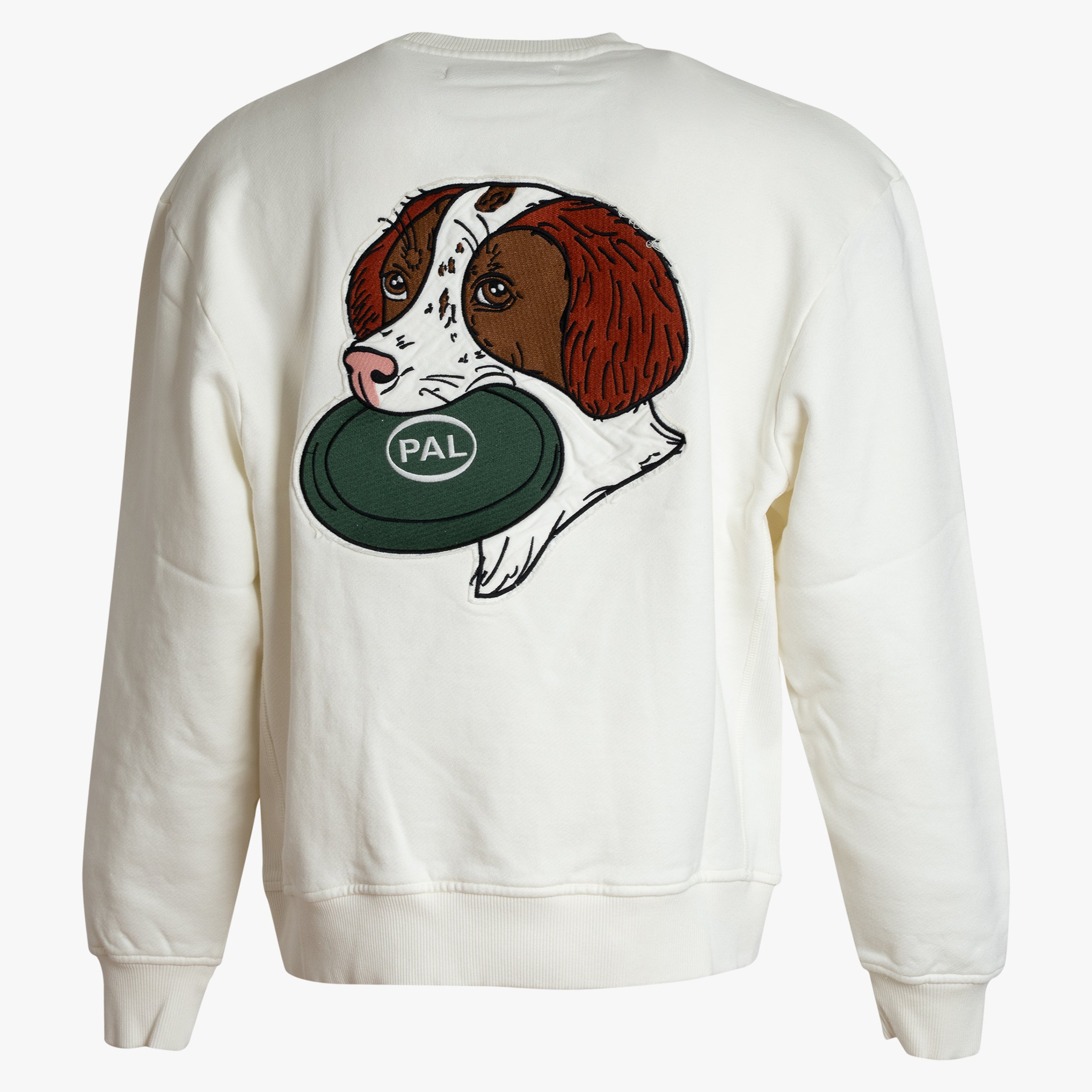 Pal Sporting Goods Sweater Backprint Crème | Frisbee Dog