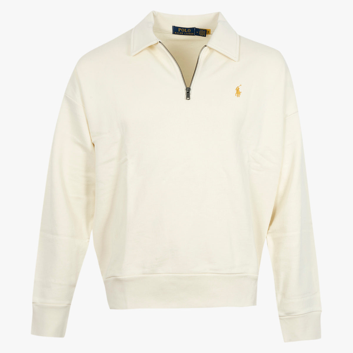 Ralph Lauren Sweater met rits off-white