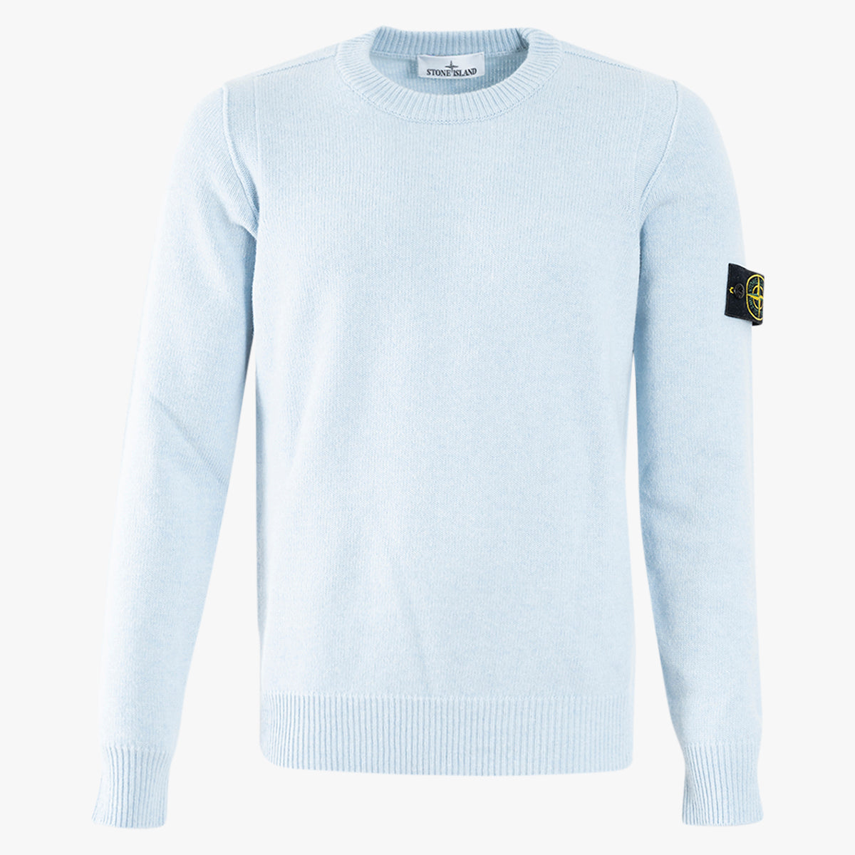 Stone Island Gebreide Trui Lichtblauw | Lambswool
