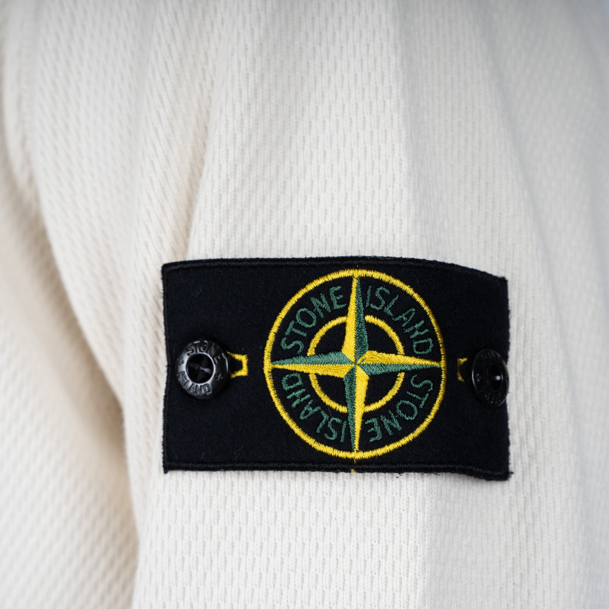 Stone Island Sweater Crème | Mesh Stitch