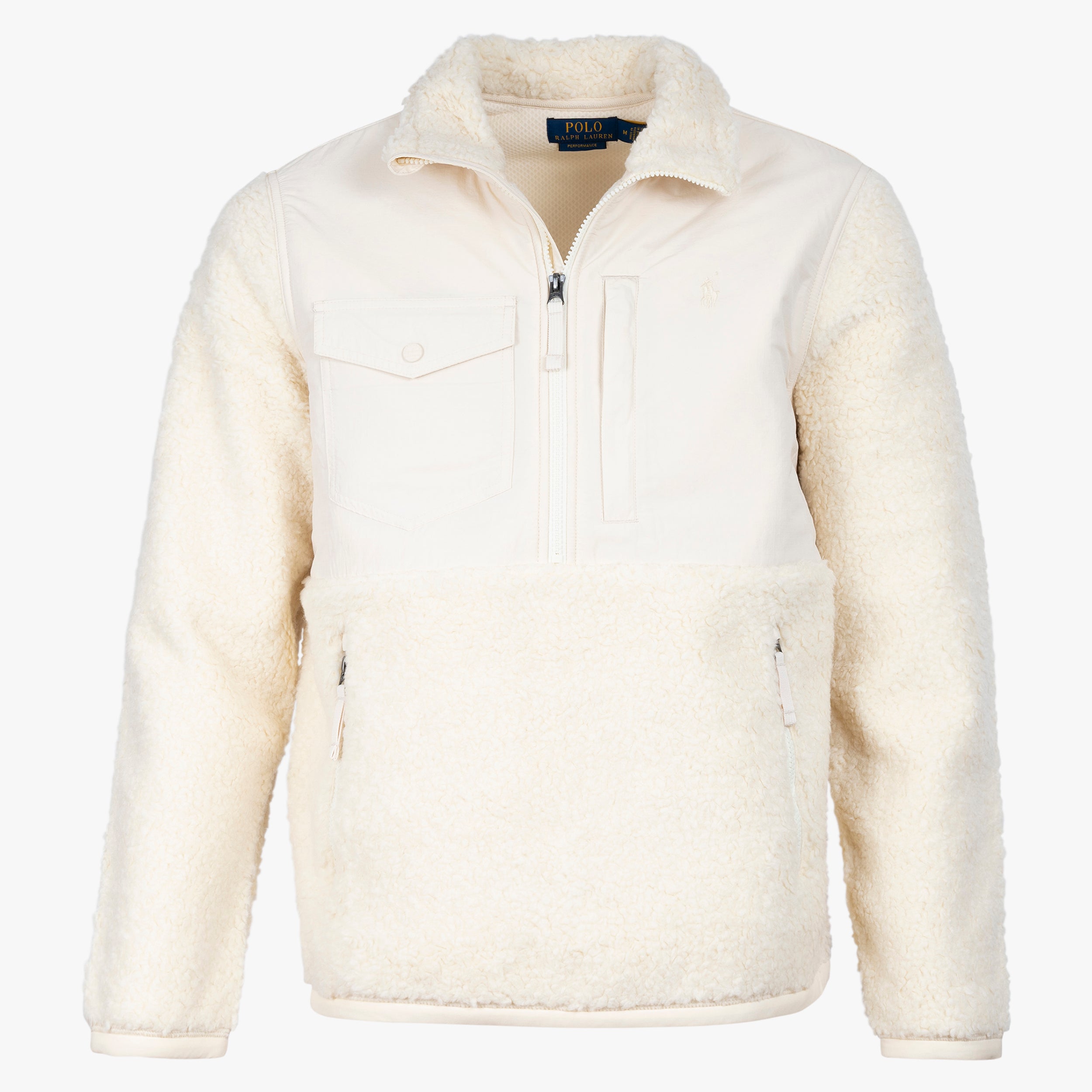Ralph Lauren Hybride Sweater Met Rits Crème
