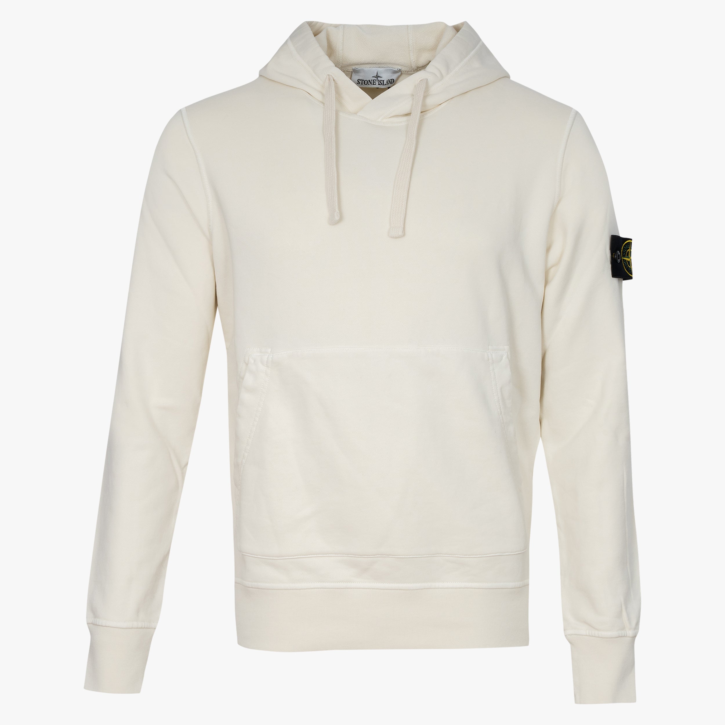 Stone Island Hoodie Creme | Cotton Fleece