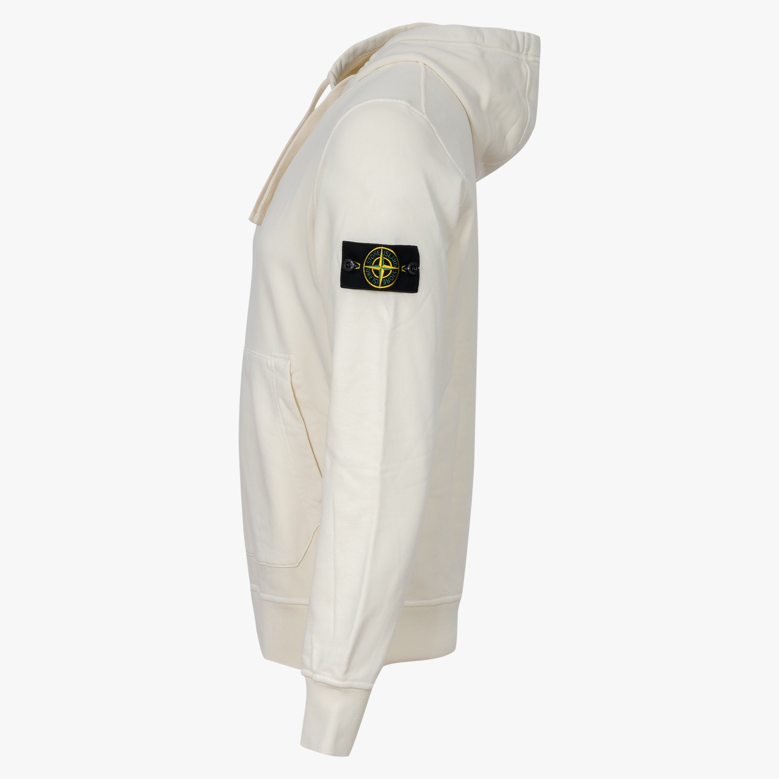Stone Island Hoodie Creme | Cotton Fleece