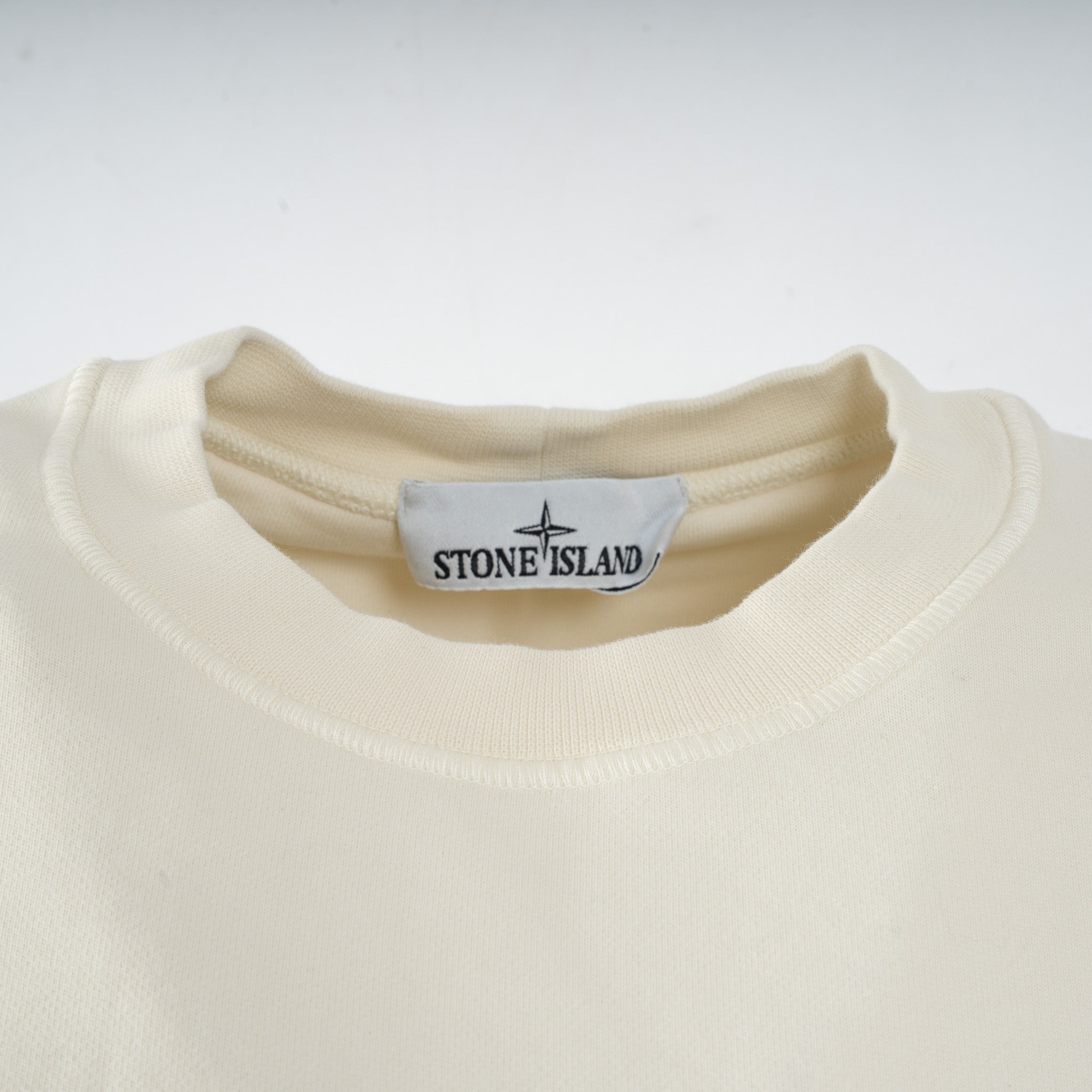 Stone Island Sweater Off-White | Cotton Fleece