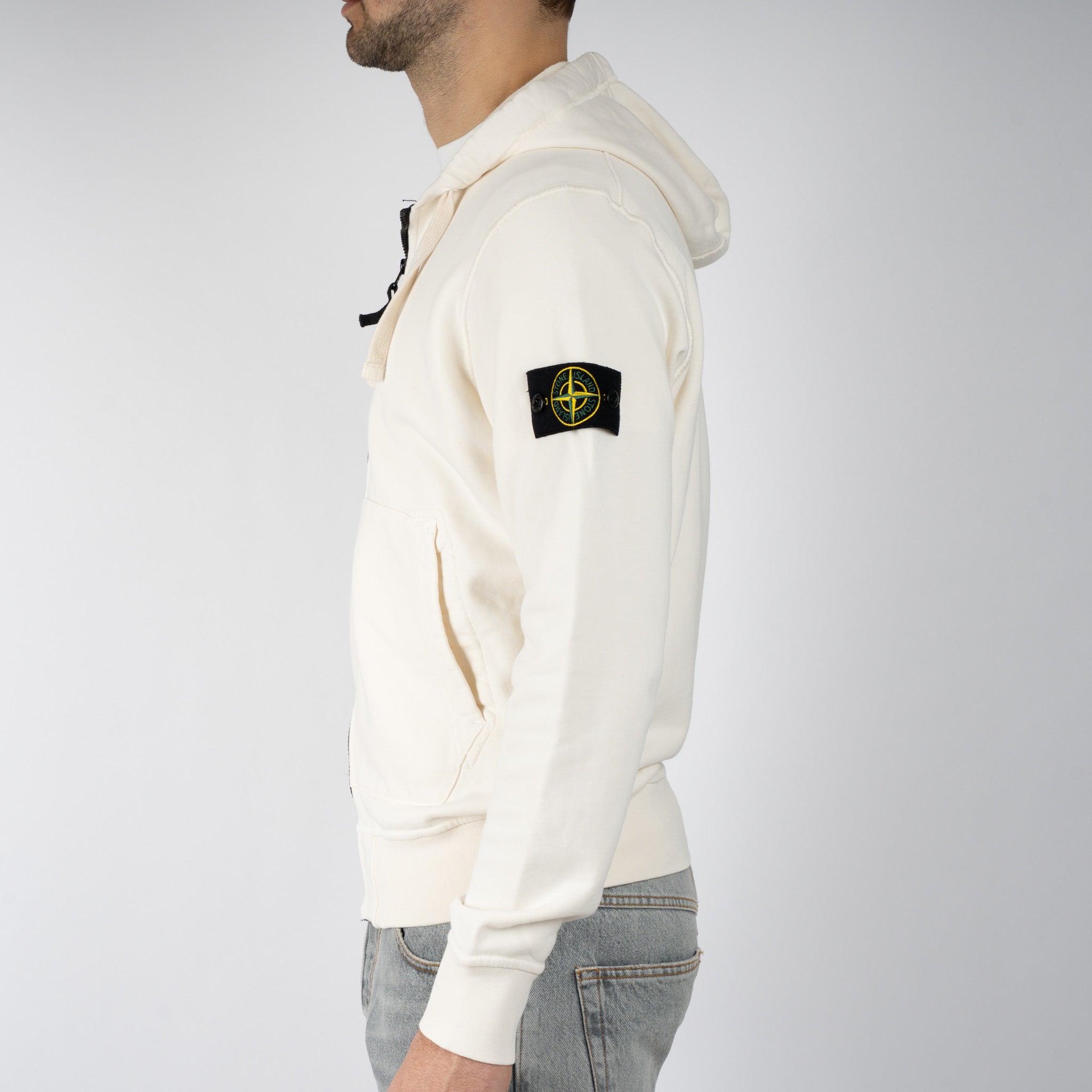 Stone Island Vest Crème | Cotton Fleece
