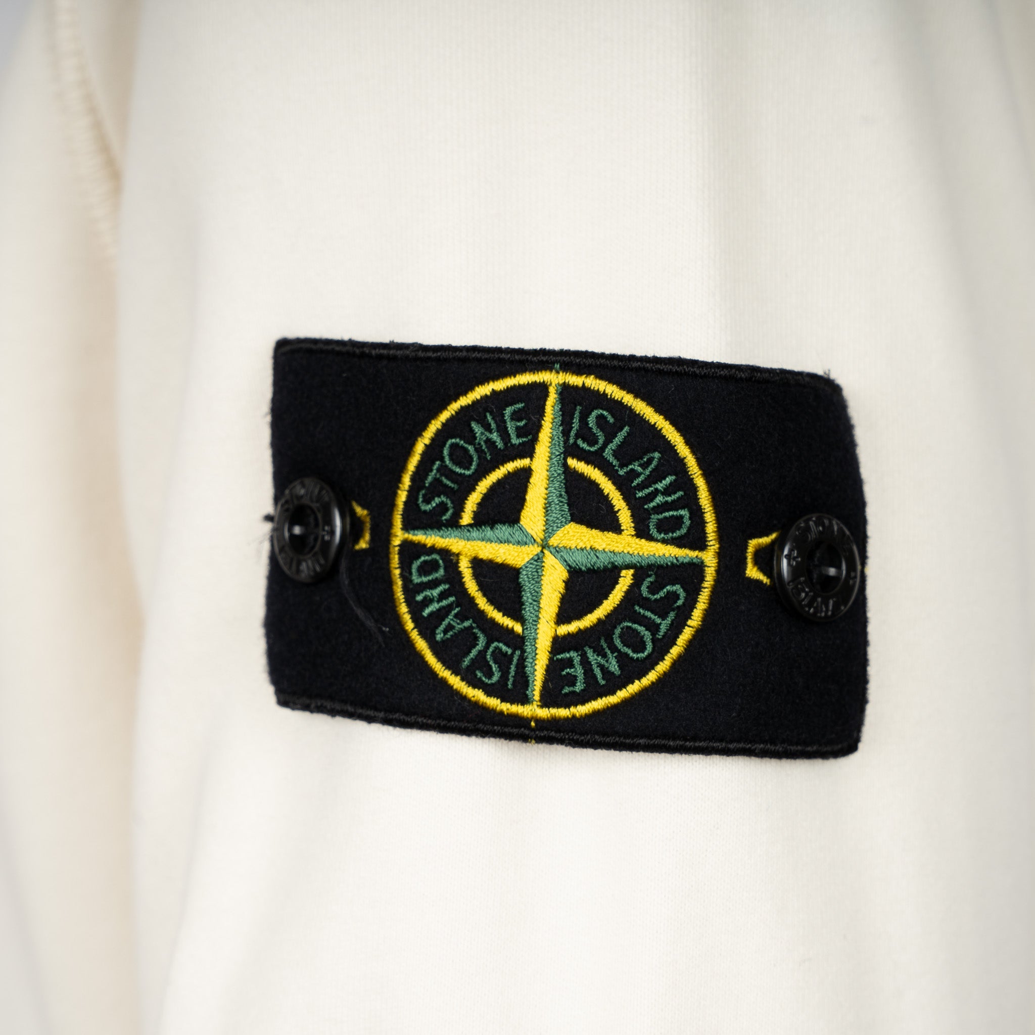 Stone Island Vest Crème | Cotton Fleece