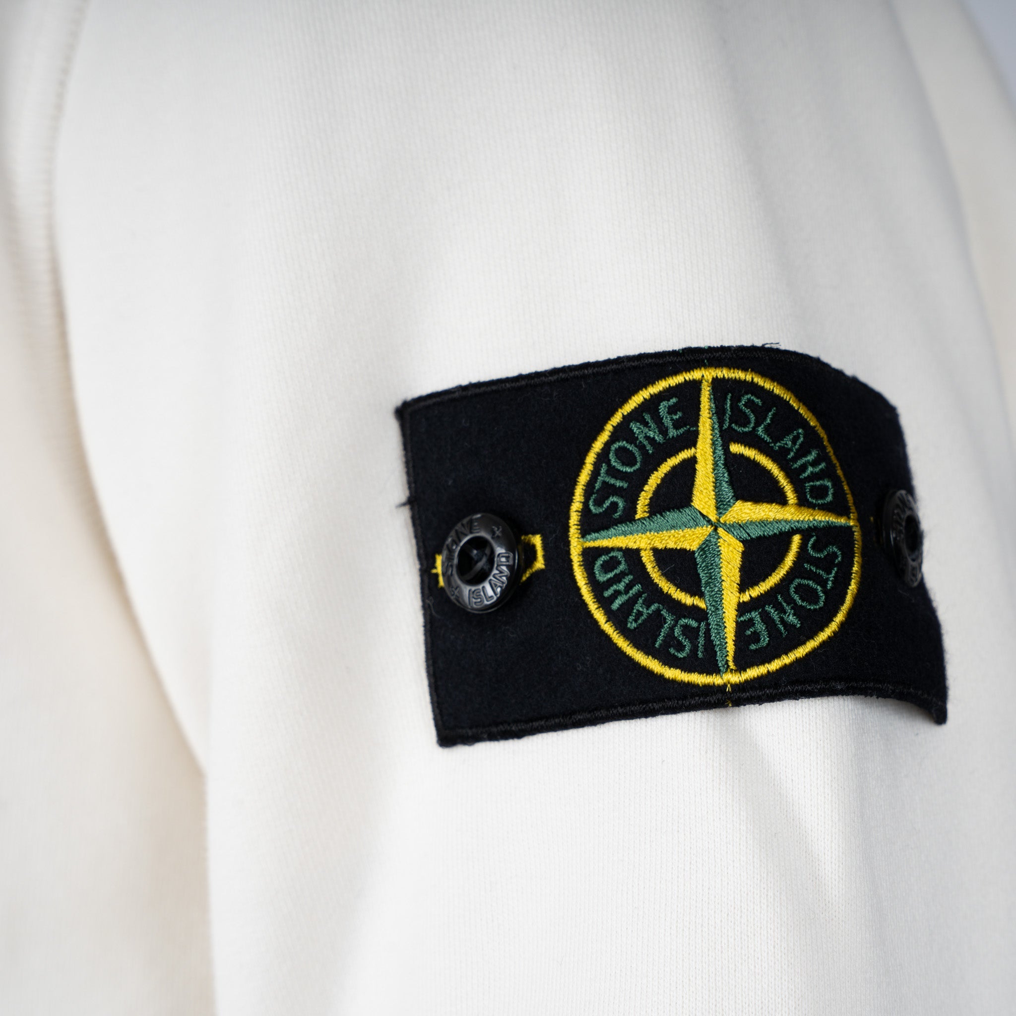 Stone Island Vest Crème | Cotton Fleece