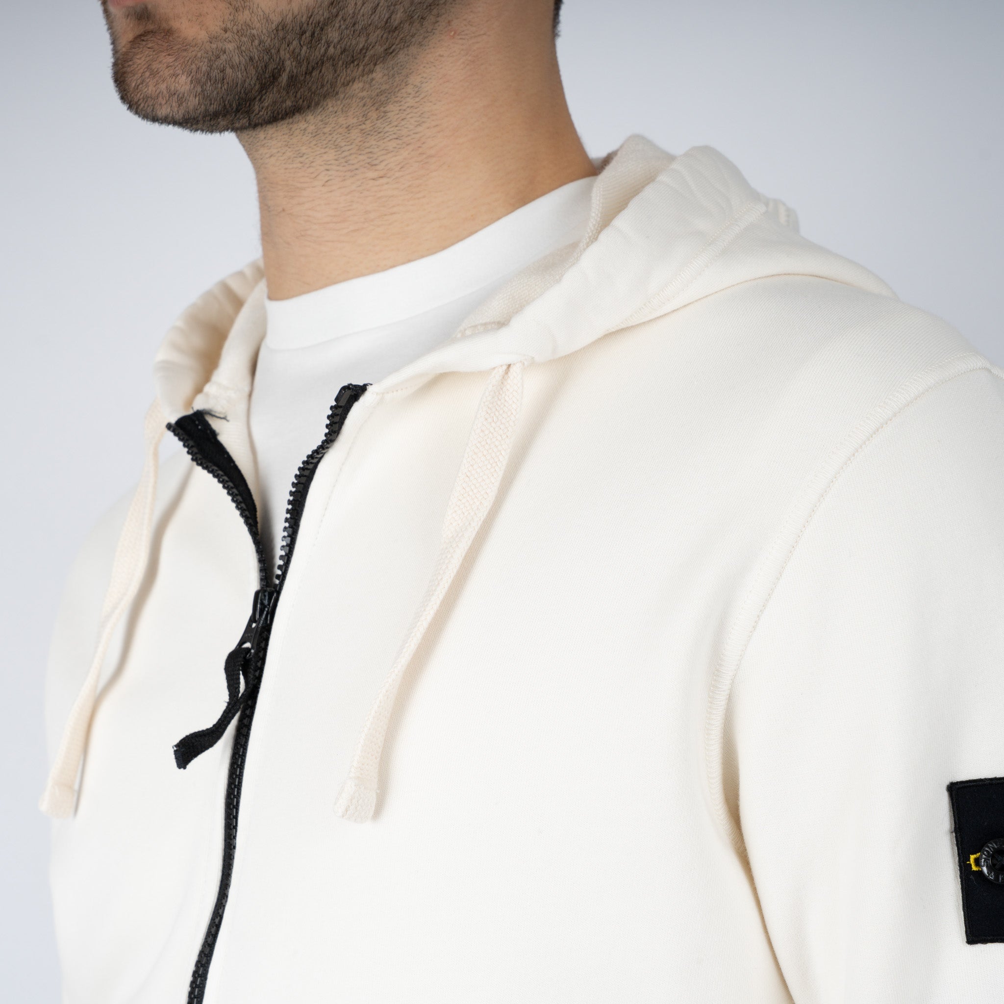 Stone Island Vest Crème | Cotton Fleece