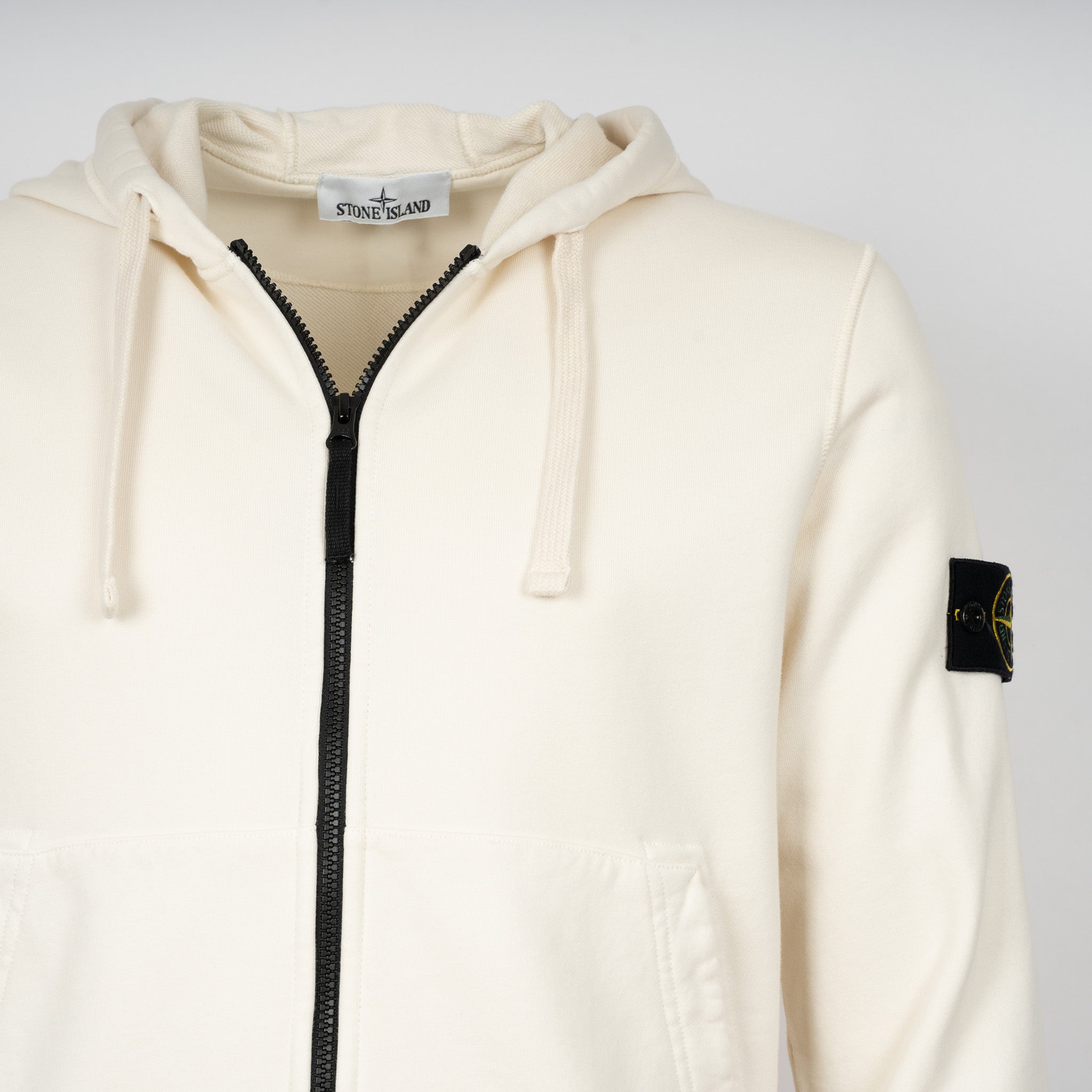 Stone Island Vest Crème | Cotton Fleece