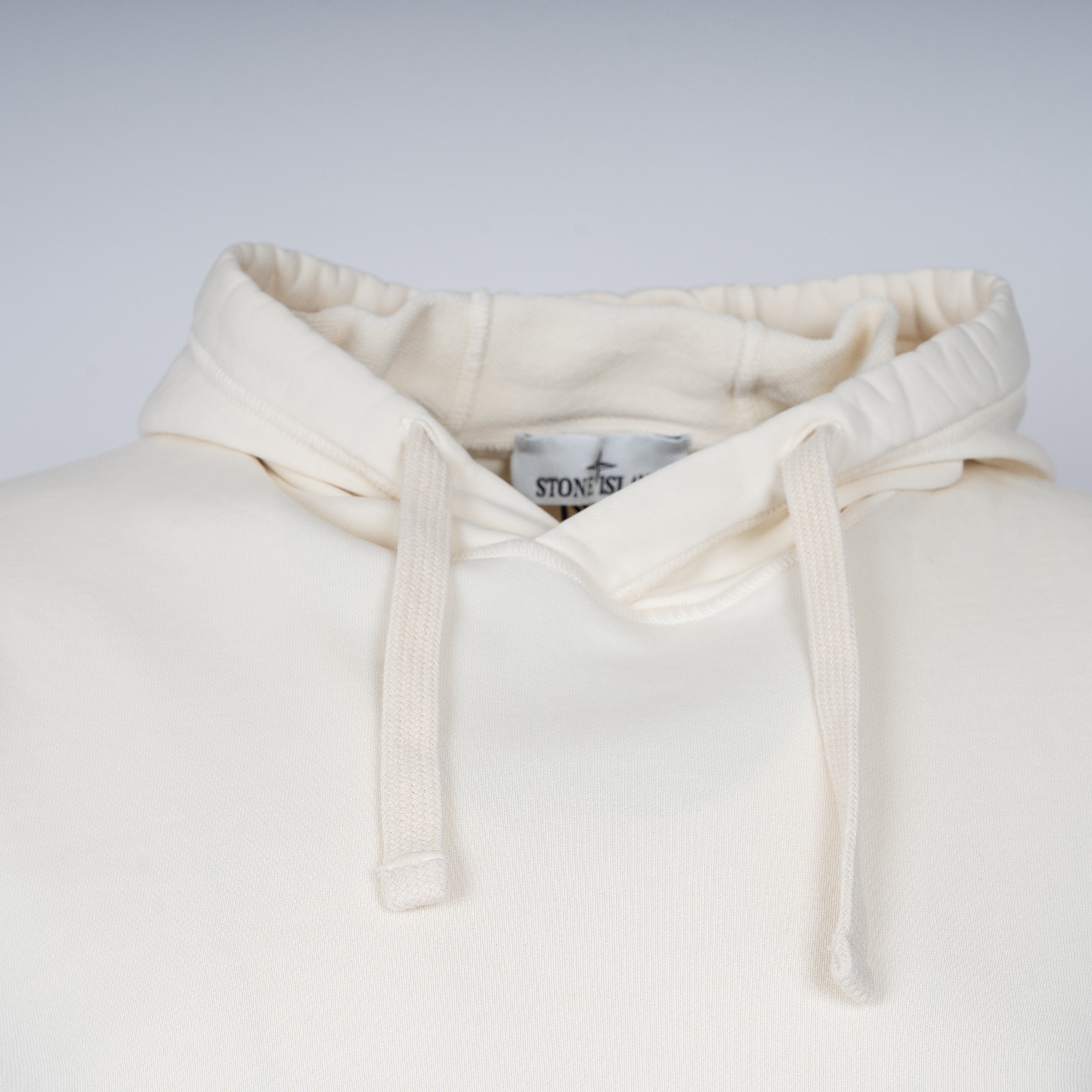Stone Island Hoodie Crème | Cotton Fleece