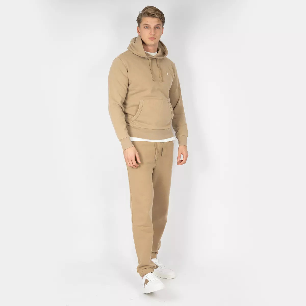 Ralph Lauren Hoodie Beige | Loopback Fleece