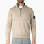 Stone Island Sweater met Rits Zand | Cotton Fleece