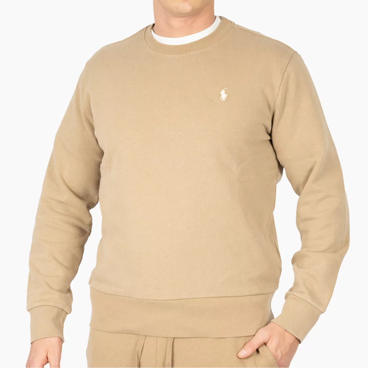 Ralph Lauren Sweater Beige | Loopback Fleece