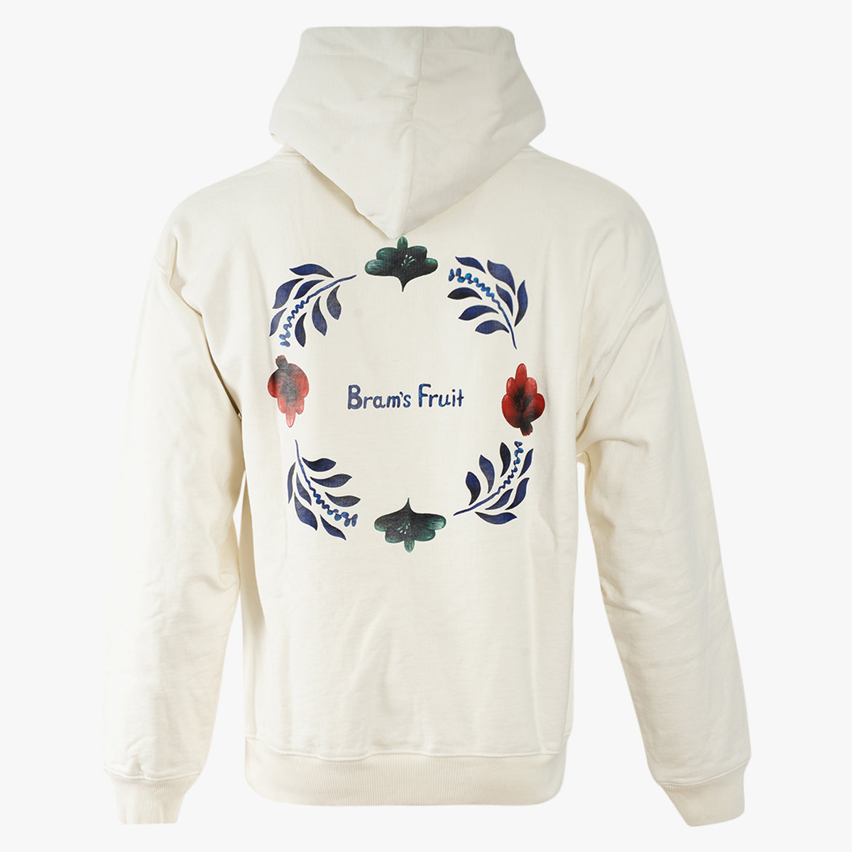 Bram's Fruit Hoodie met Backprint Off-White | Flora Hoodie